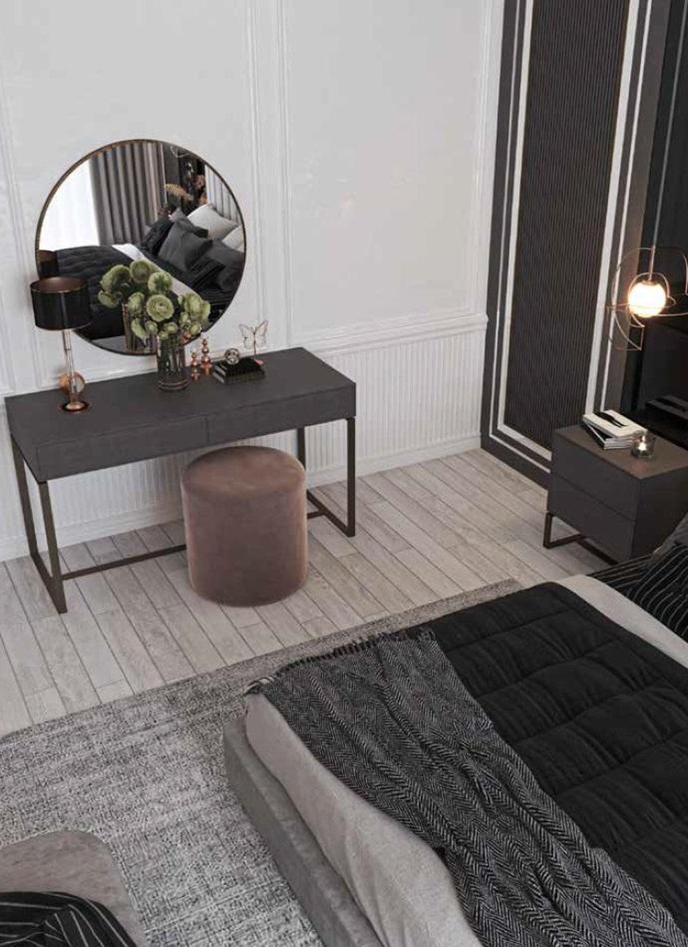 JVmoebel Зеркало Trendiger Designer-Spiegel für das Schlafzimmer und Wohnräume (1-St., Зеркало), Made in Europa