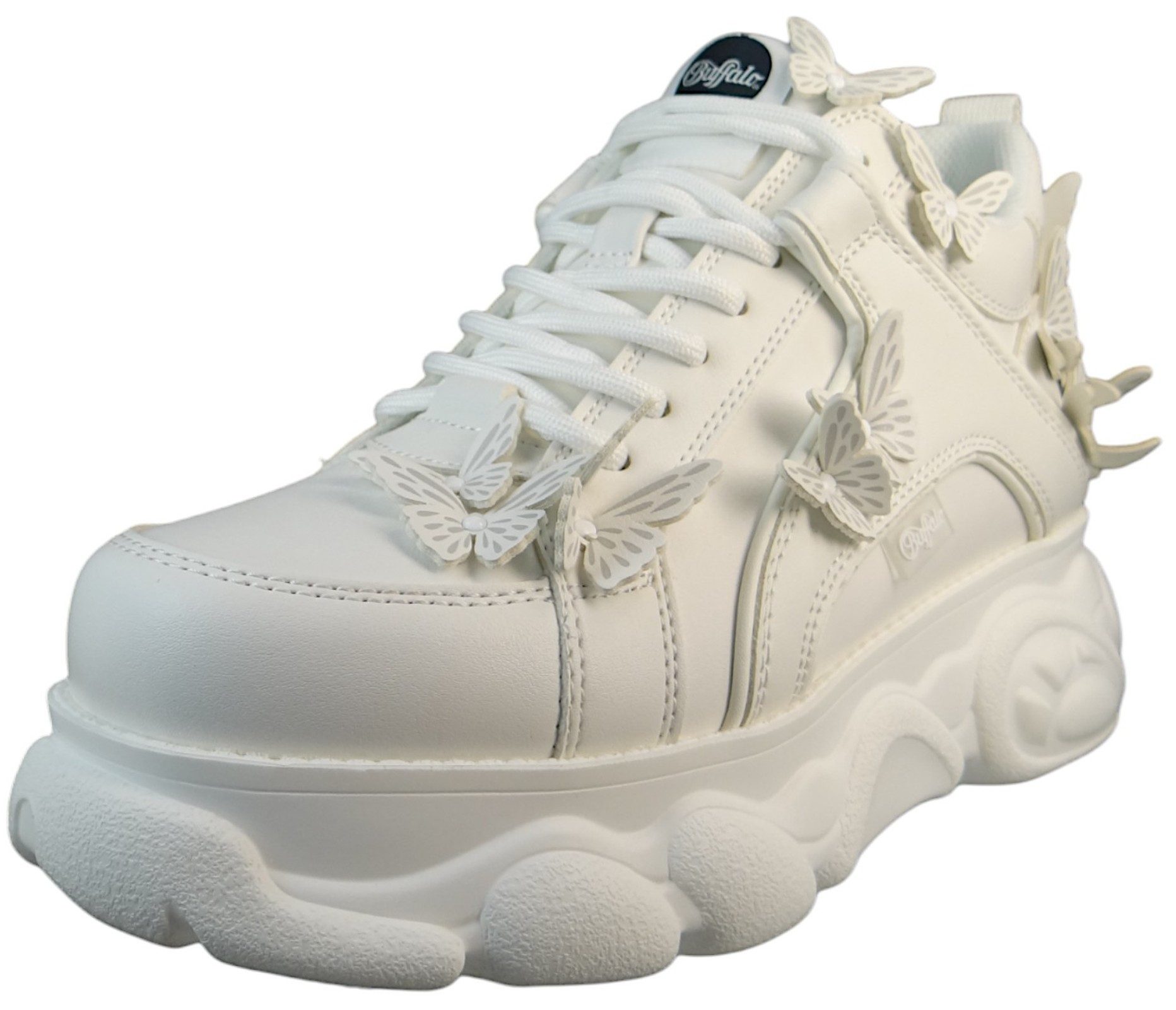 Buffalo 1630516 CLD Corin Butterfly Low Top Hochzeit White Sneaker