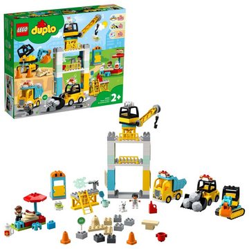 LEGO® Konstruktions-Spielset Town 10933 Große Baustelle mit Licht und Ton, (123 St)