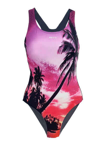 Beco Beermann Badeanzug Maxpower Swimsuit (1-St) mit romantischem Printmotiv