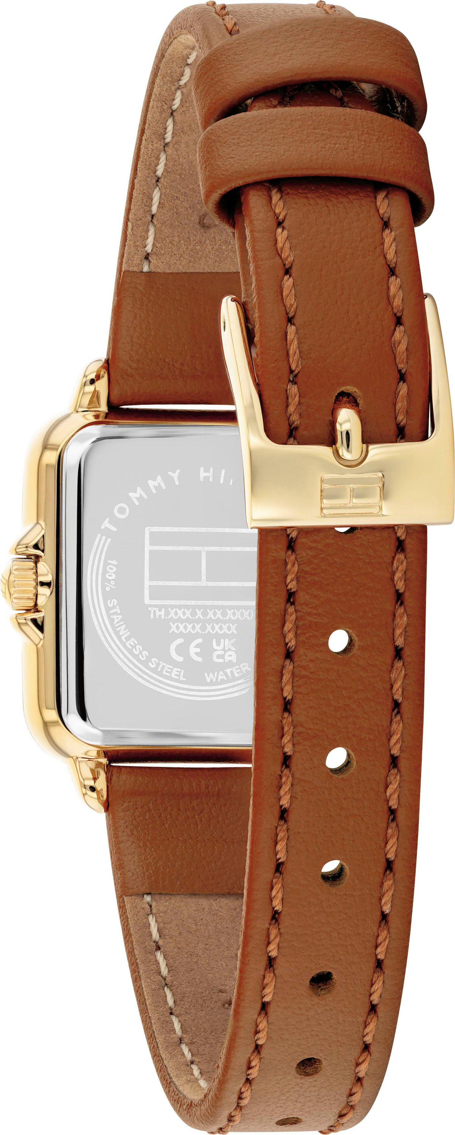 Tommy Hilfiger Quarzuhr MIA 1782859, Armbanduhr, Damenuhr, Lederarmband, analog