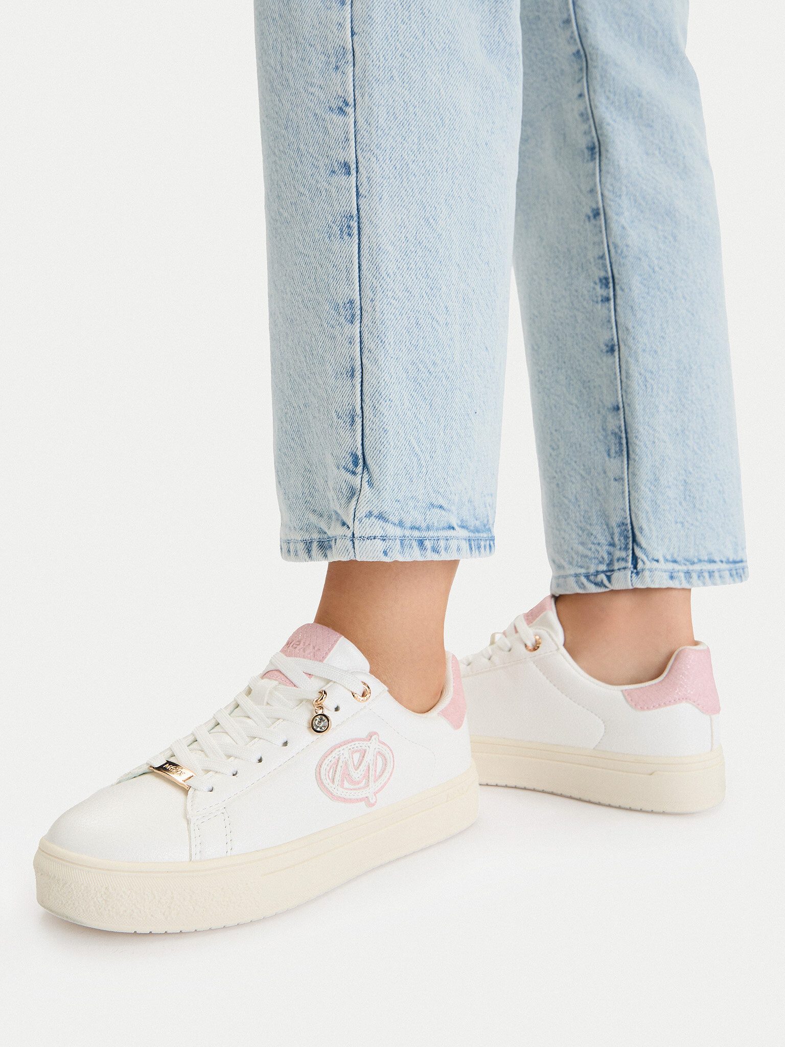Mexx Mexx Damenschuhe Weiß MEXX-EO-MI001011361W Weiß Pink Sneaker