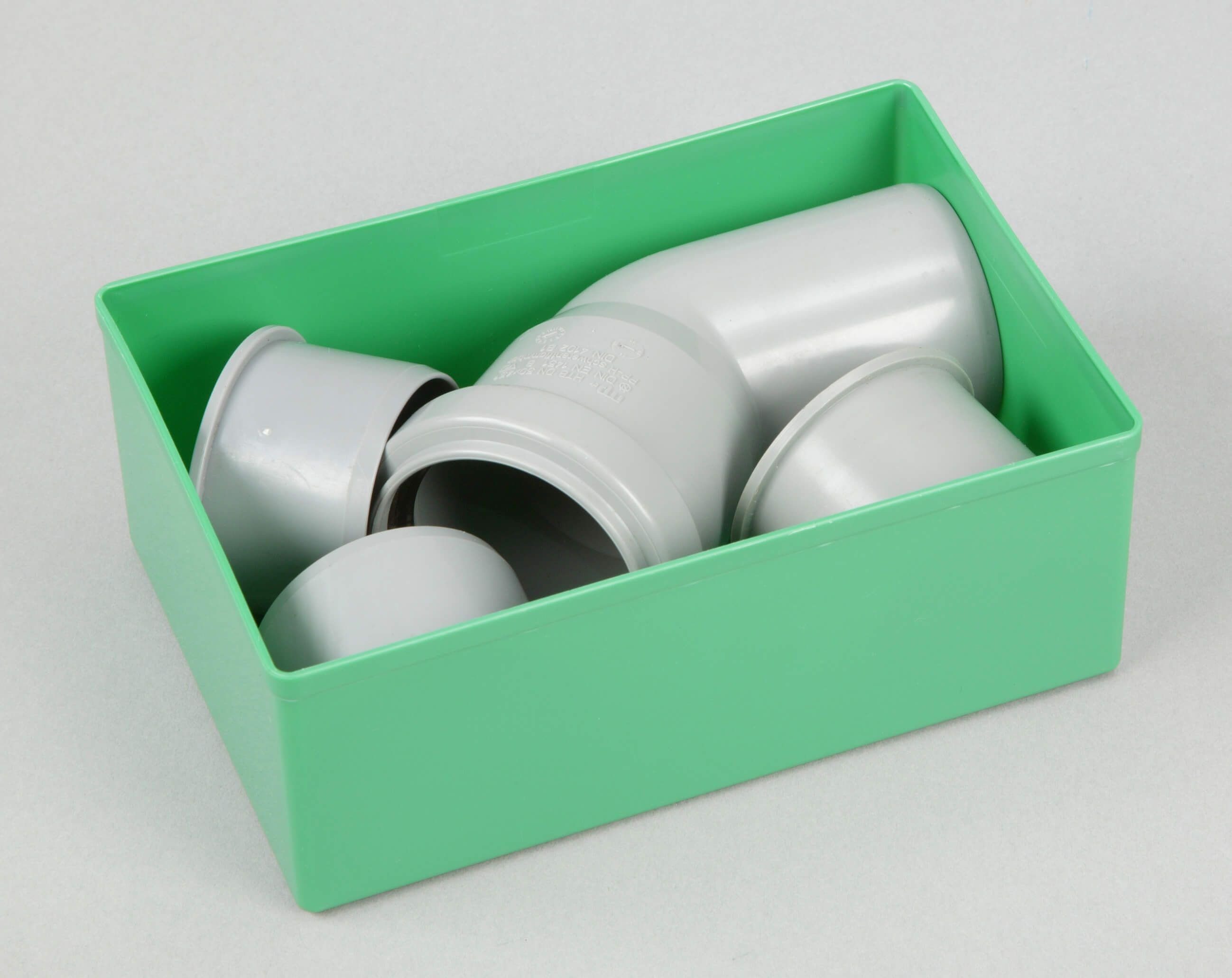 Thumbnail - PROREGAL® Stapelbox Sortimentskasten EuroPlus Insert, HxBxT 6,3x10,8x16,2cm, Grün