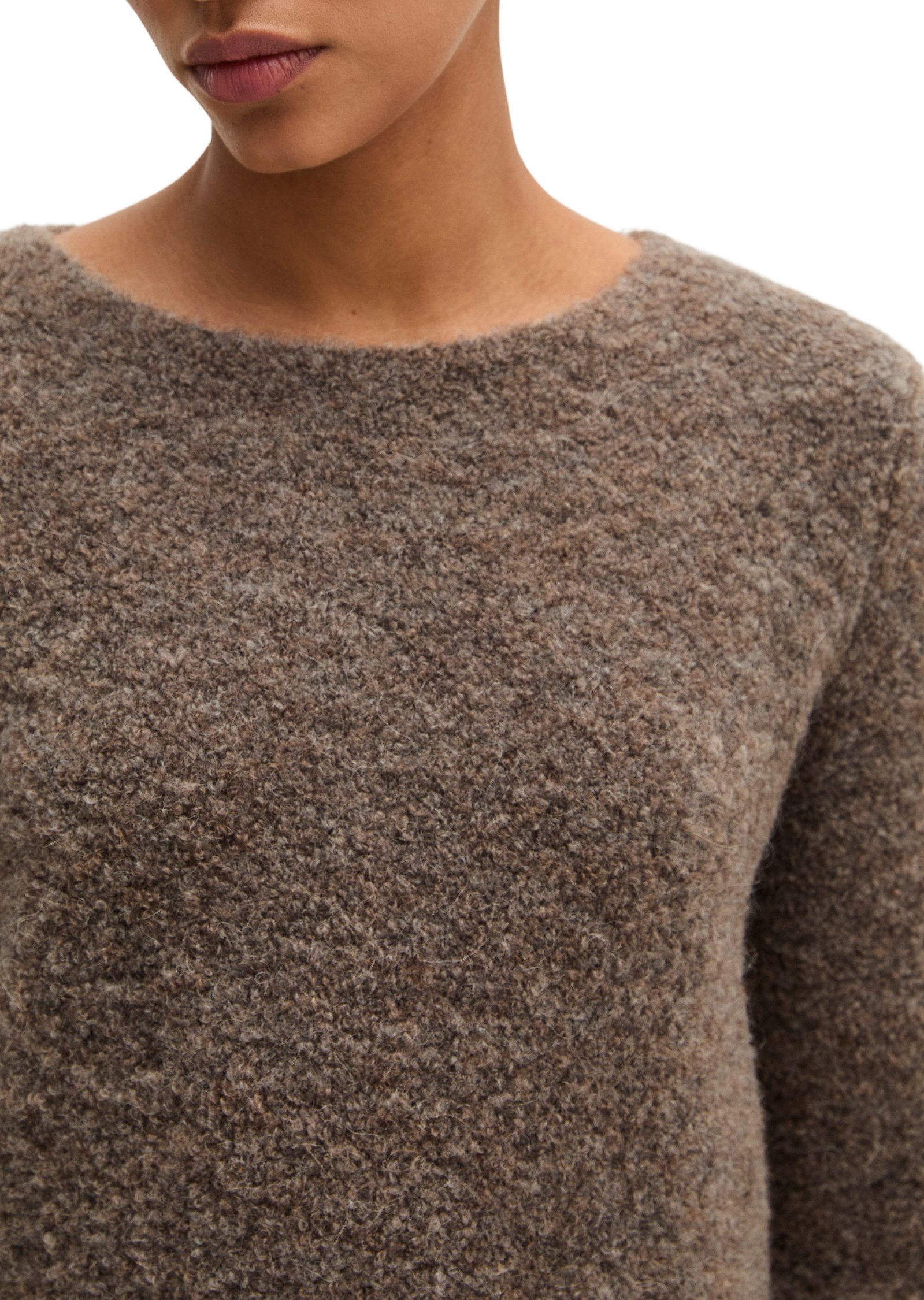 Marc O'Polo Strickpullover aus Schurwolle-Alpakawolle-Mix – Bild 4 von 5