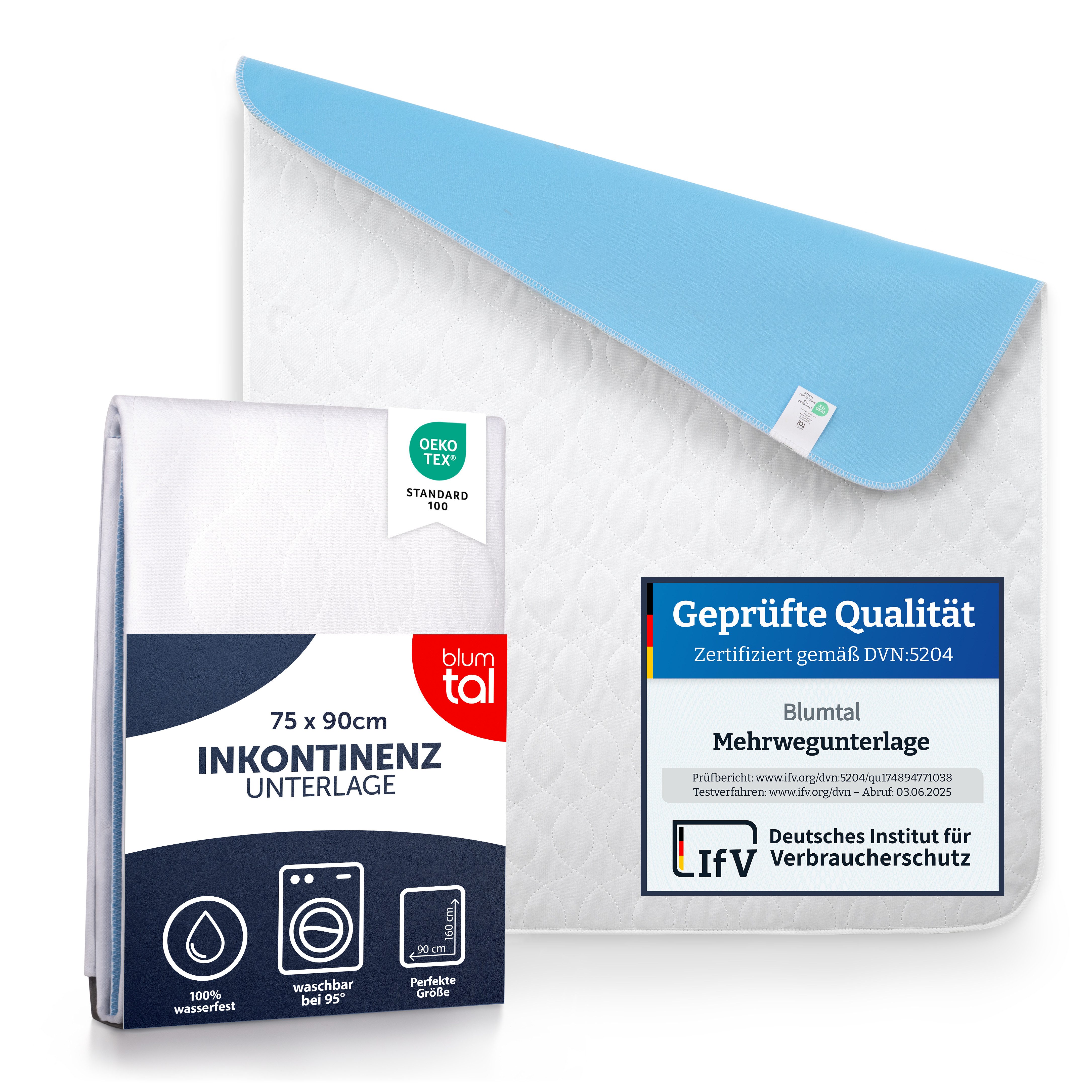 Matratzenauflage Blumtal, wasserdicht und waschbar Blumtal, Saugvlies, 75x9 günstig online kaufen