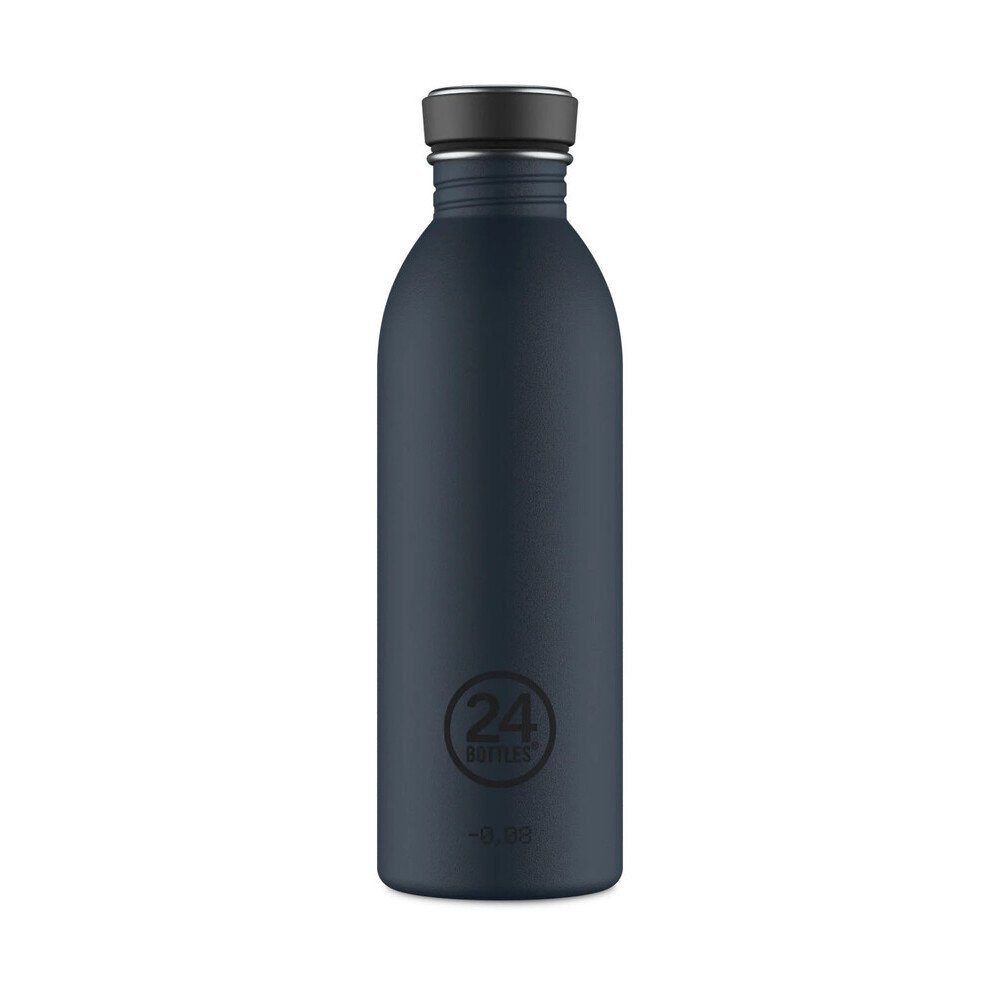 24 Bottles Trinkflasche Trinkflasche 0,5 l Urban Bottle Navy Blue, Trinkflasche, Ø6,5cm, 18/8 Edelstahl, blau