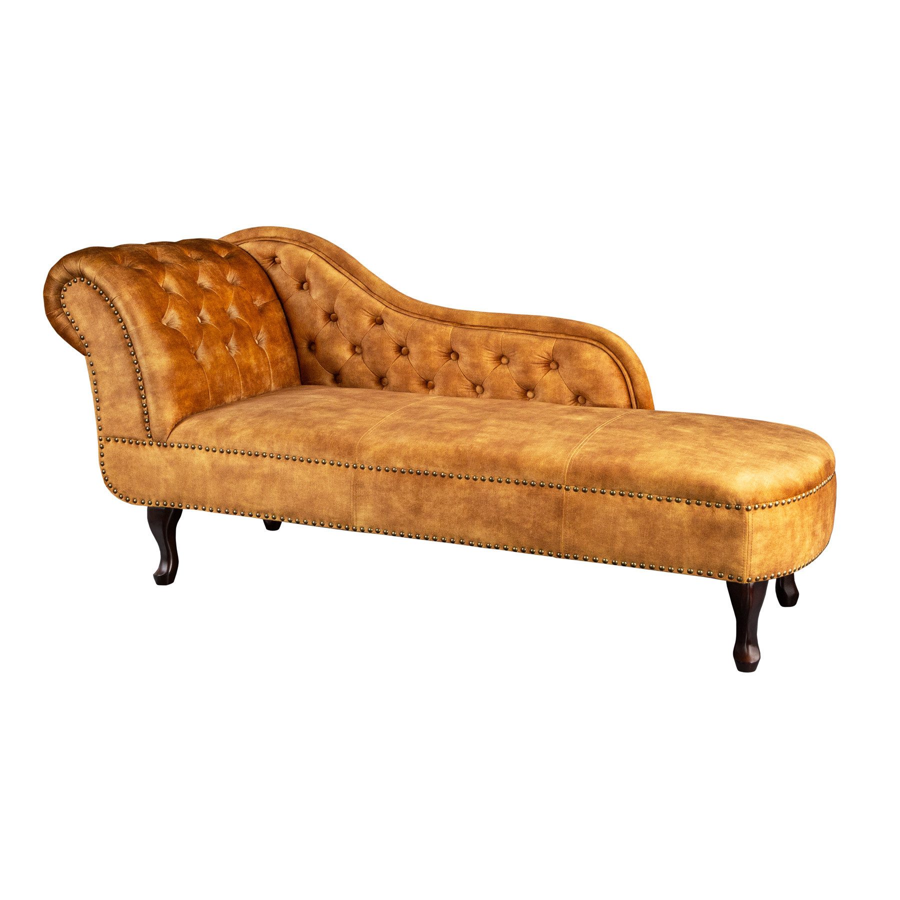 Recamiere CHESTERFIELD 170cm senfgelb