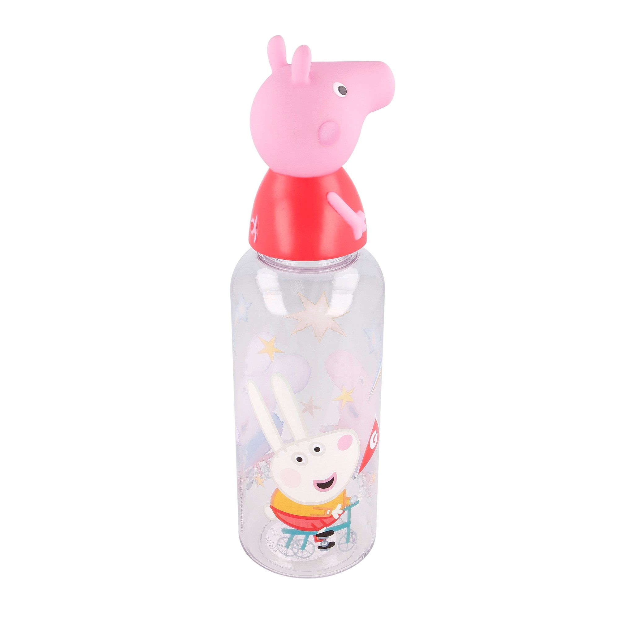 Trinkflasche Peppa Wutz George 3D Deckel Kinder Wasserflasche Flasche 560 ml
