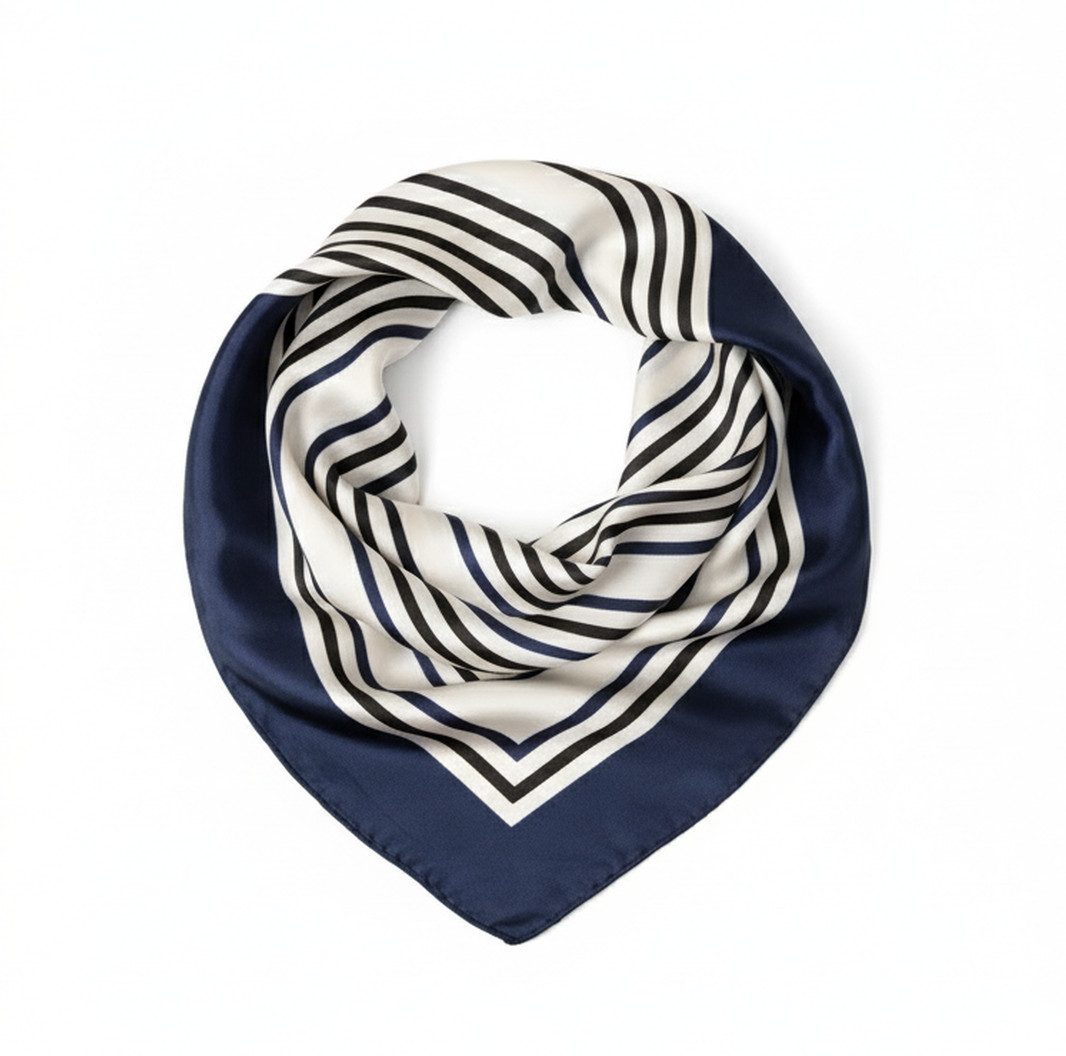 LK Trend & Style Modetuch Quadratisches Tuch 70x70 Seideneffekt, (Hochwertiges Muttertag Geschenk), Seidenoptik, leicht, weich und fließend