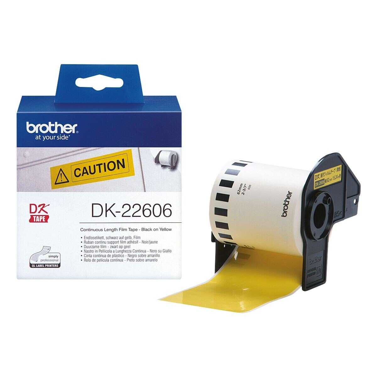 Brother Thermorolle DK-22606, Endlosrolle B/L 62 mm/15,24 m, Filmqualität