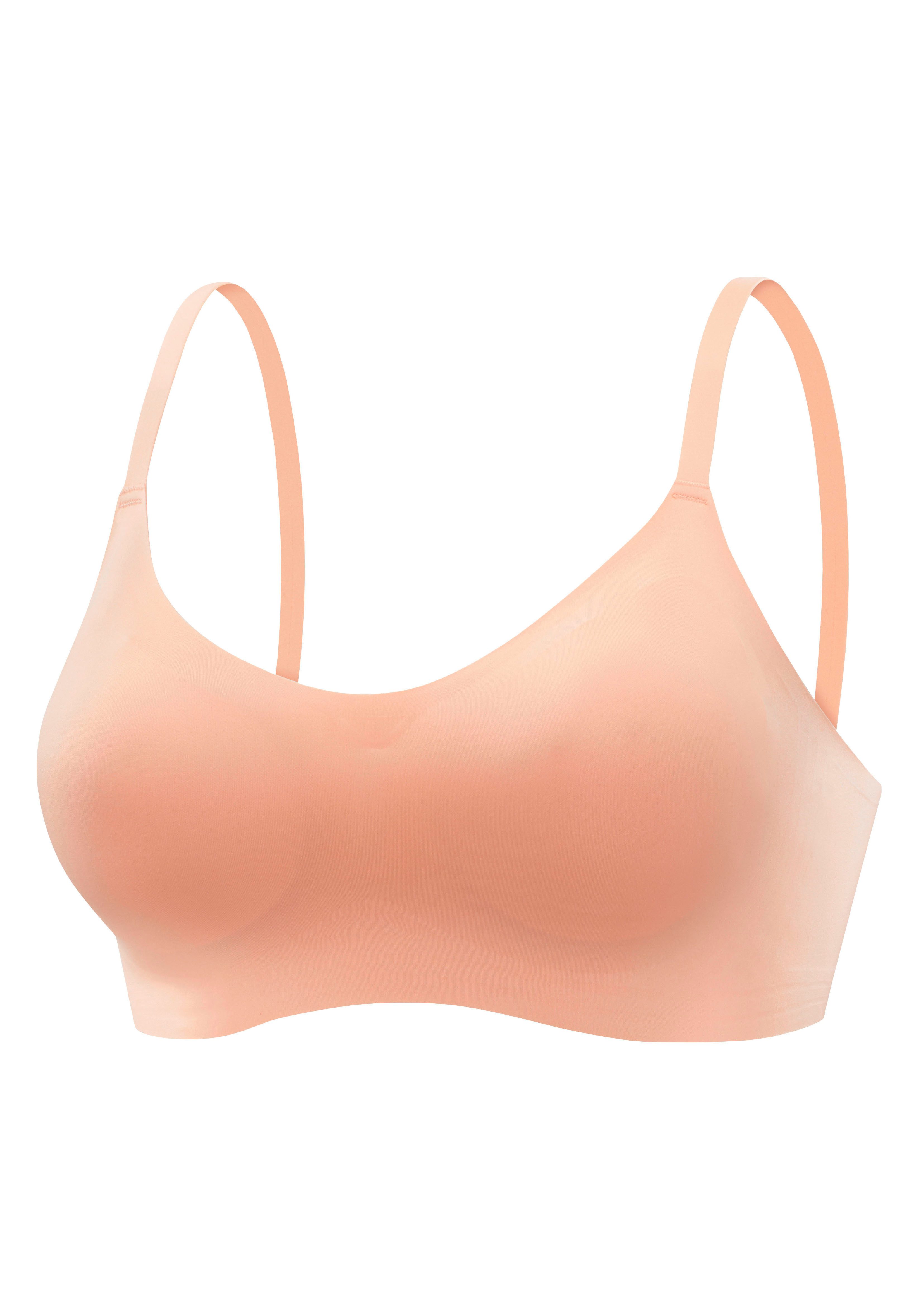 Nuance Bralette-BH SEAMLESS ohne Bügel, mit herausnehmbarem Push-up-Kissen, Basic Dessous