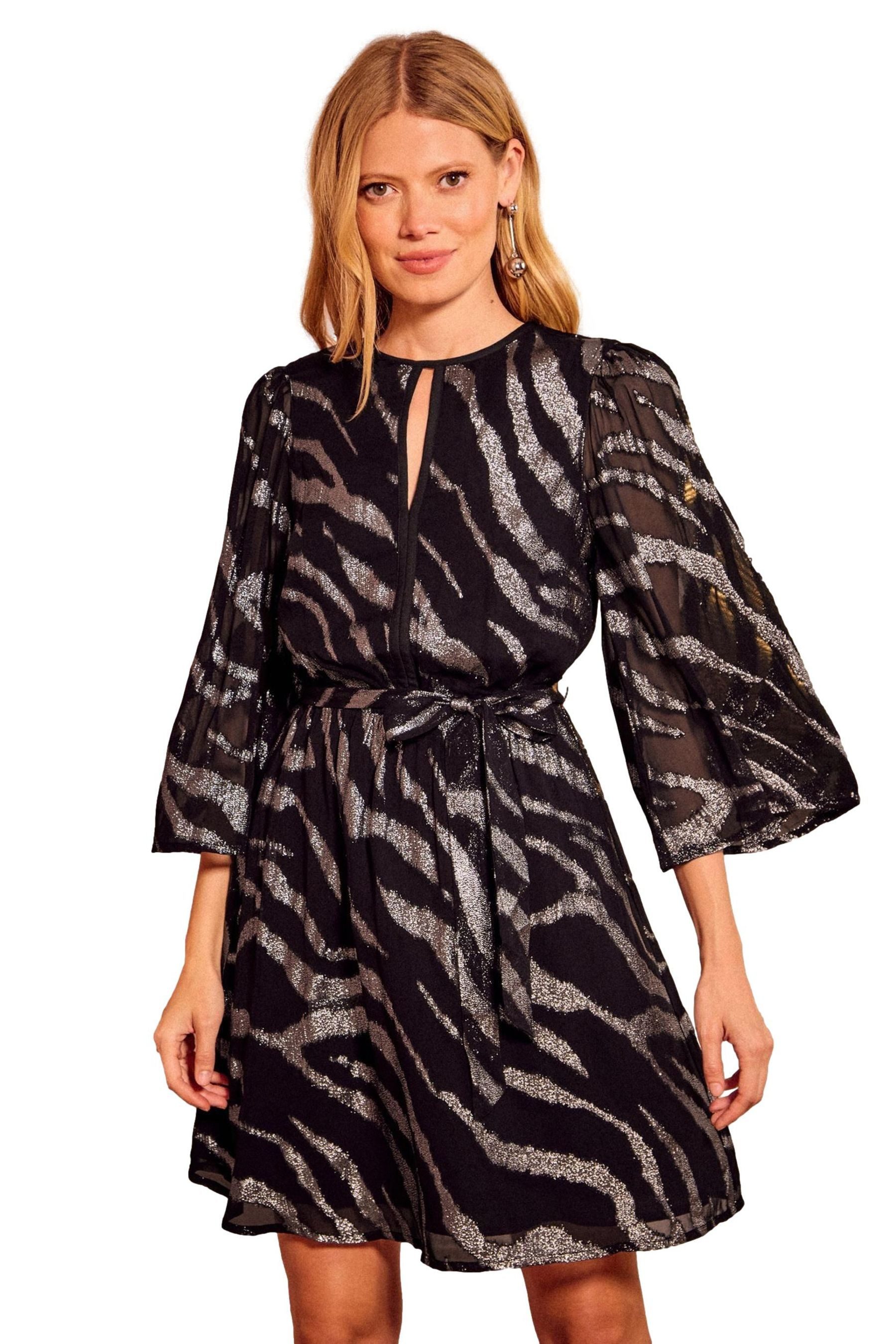 Minikleid Love & Roses Metallic-Minikleid, Regular