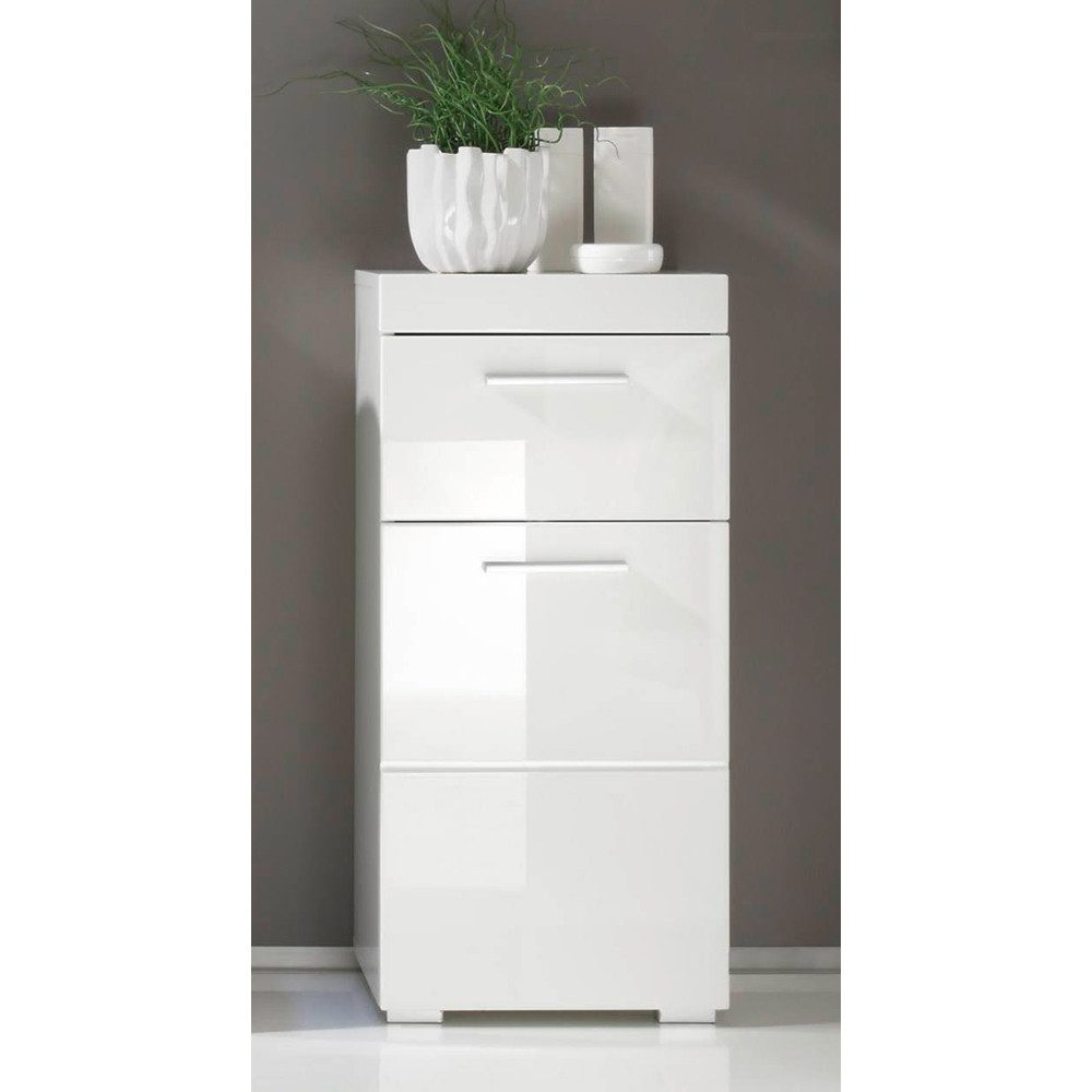Lomadox Beistellschrank ALTENA-19 Beistellschrank Badezimmermöbel in Weiß H günstig online kaufen
