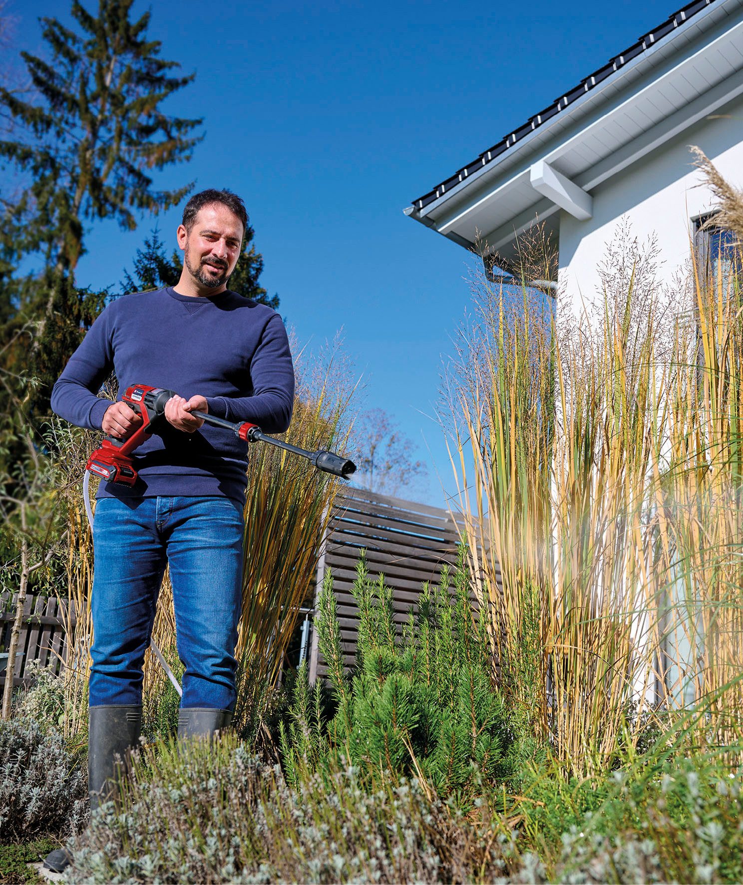 Einhell Akku-Druckreiniger Hypresso 18/24-1, Druck max: 24 bar, Fördermenge max: 240 l/h, inkl. Akku 18V/2,5Ah und Ladegerät