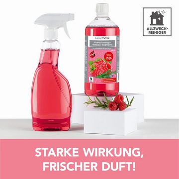 EASYmaxx Zitrone / Himbeere 1000ml inkl. Sprühflasche Reinigungskonzentrat (hygienische Reinigung, kraftvolle Rezeptur)