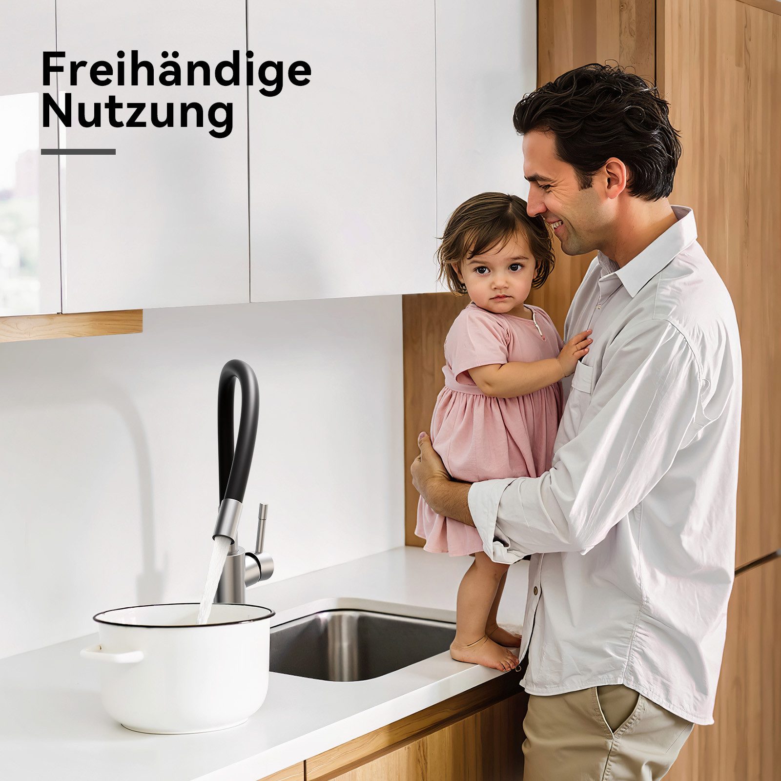Auralum Max Spültischarmatur Flexible Küchenarmatur Niederdruck günstig online kaufen