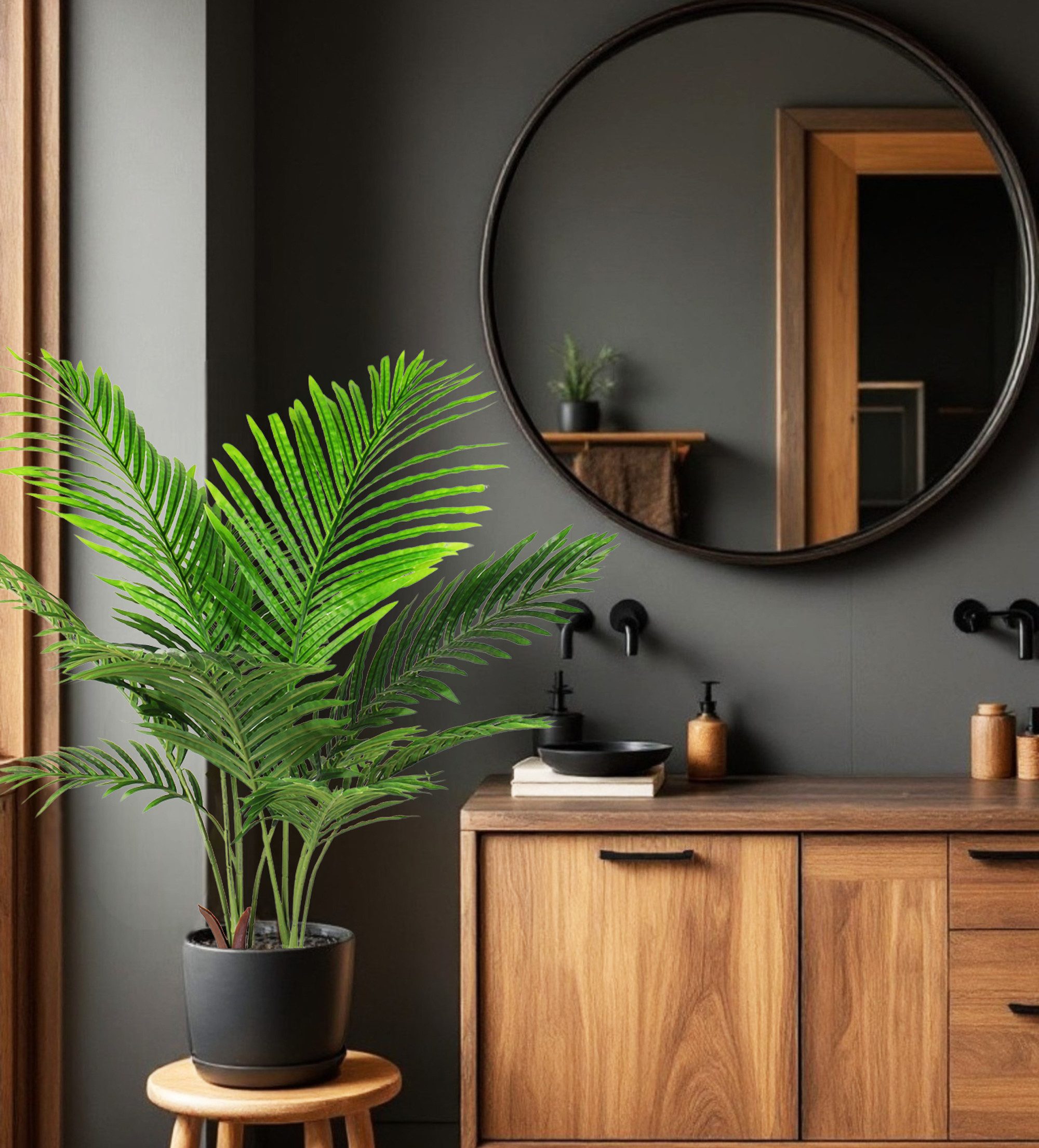 Kunstpalme KP111 Kunstpflanze Palme künstliche Pflanze Palme, Arnusa, Höhe günstig online kaufen