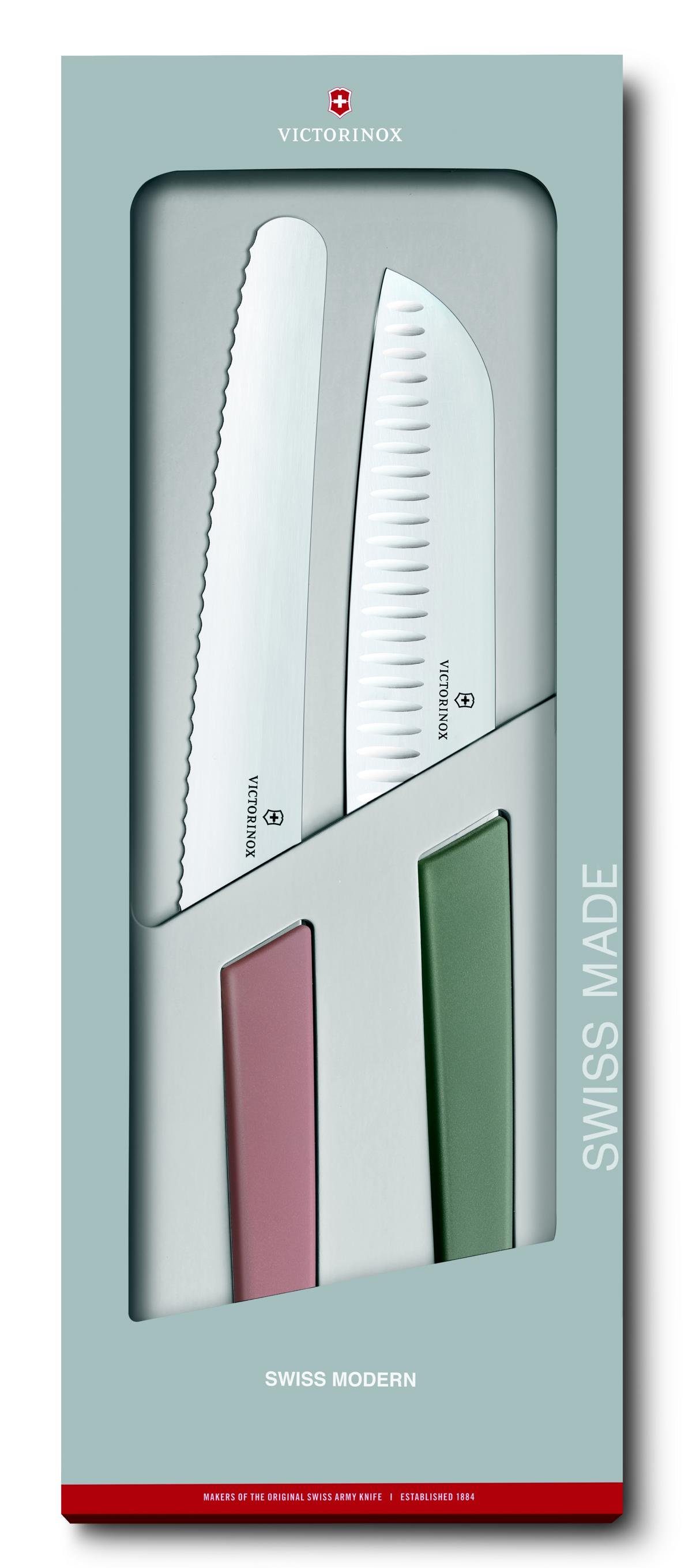 mehrfarbig 2-teilig, Taschenmesser Victorinox Modern Küchen-Set, Swiss
