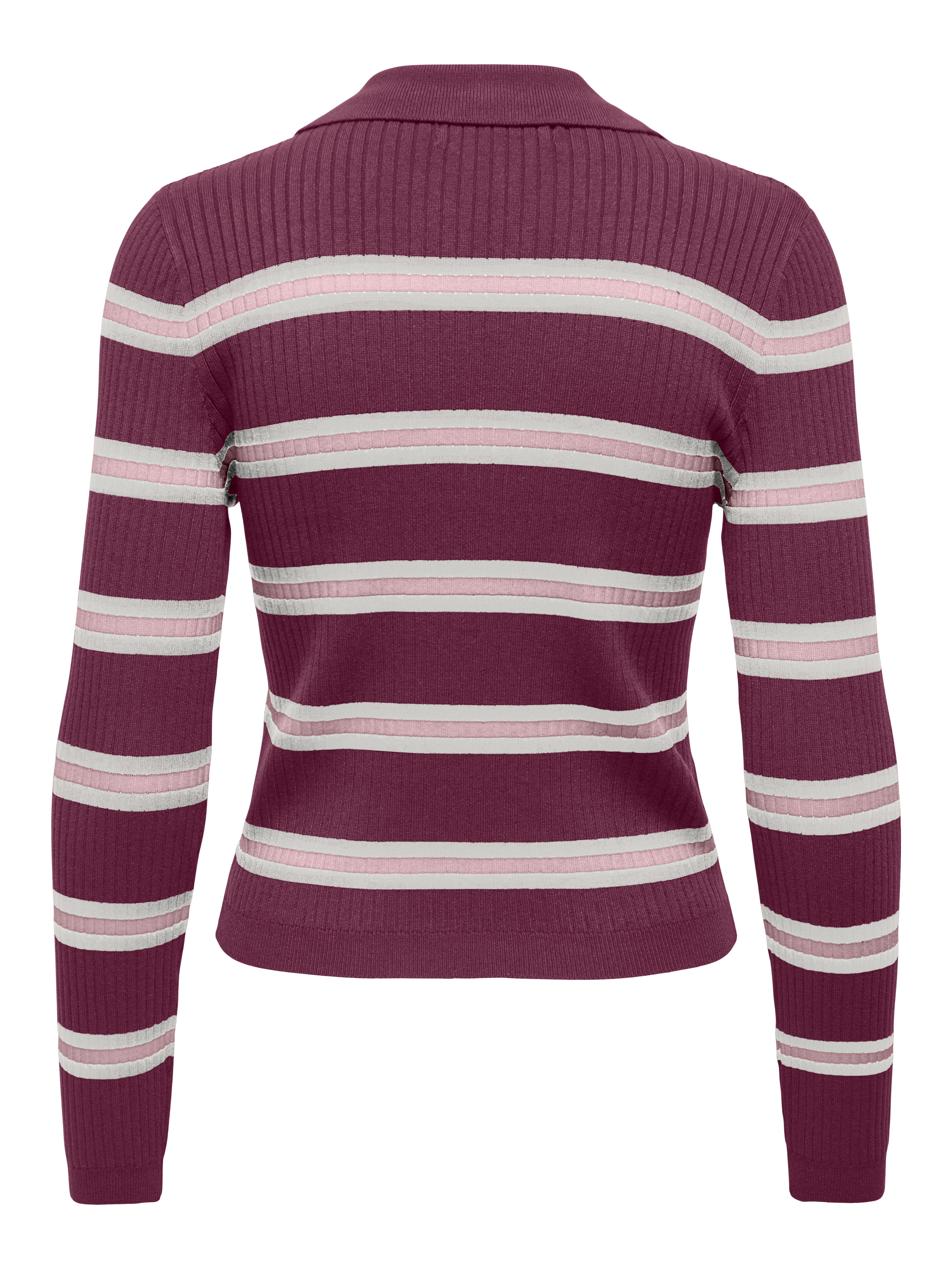 ONLY Polokragenpullover ONLKAYA LIFE LS STRIPE POLO NOOS KNT