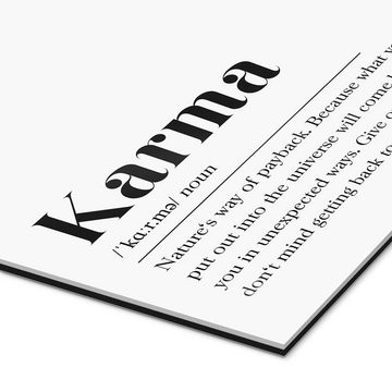 Posterlounge XXL-Wandbild aemmi, Karma Definition (englisch), Wohnzimmer Minimalistisch Illustration