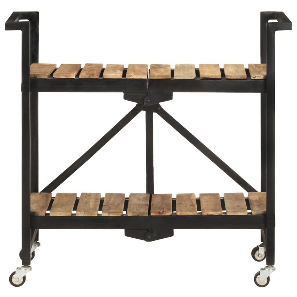 vidaXL Küchenwagen NA Küchenwagen 87x36x81 cm Mango Massivholz