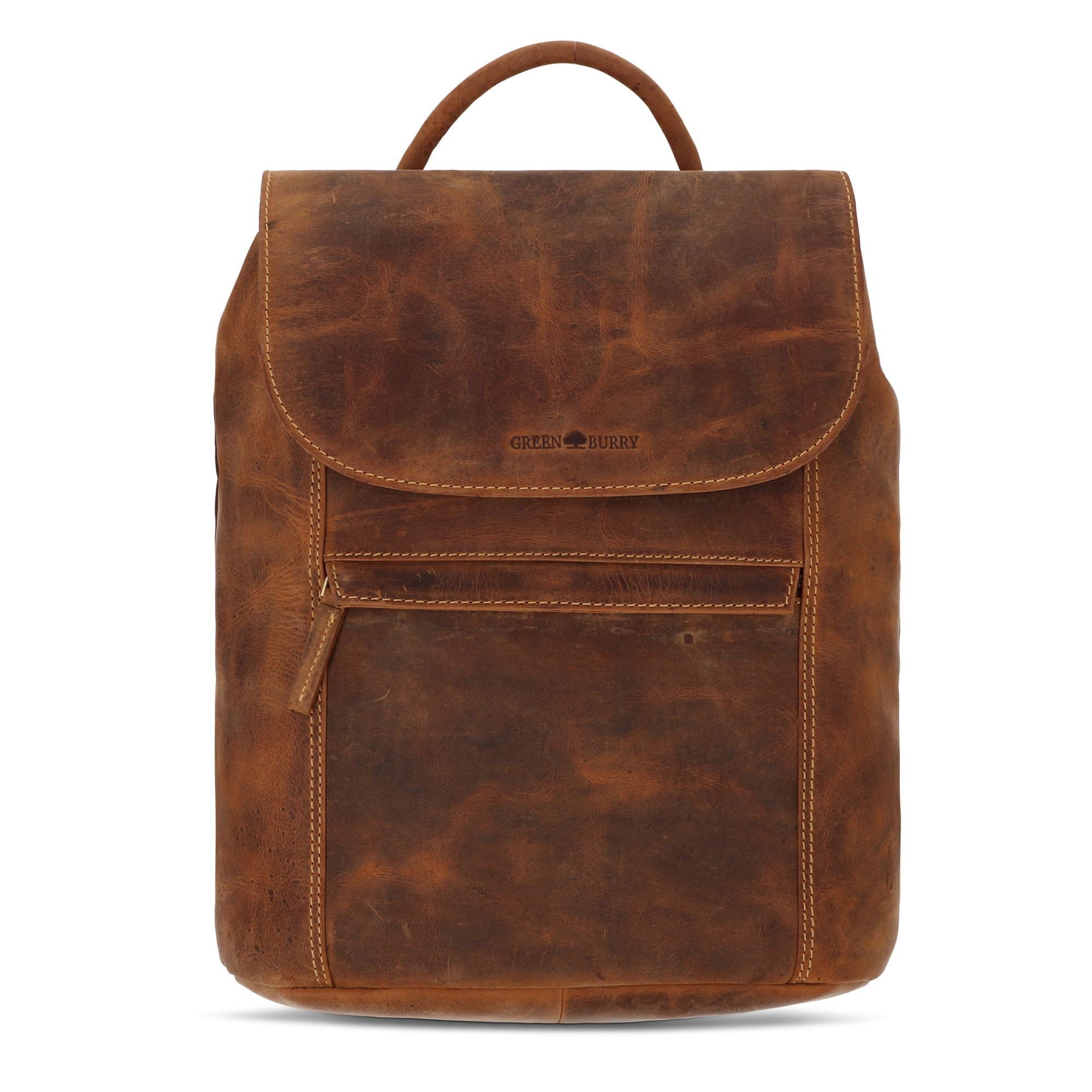 Greenburry Cityrucksack Vintage, Leder günstig online kaufen