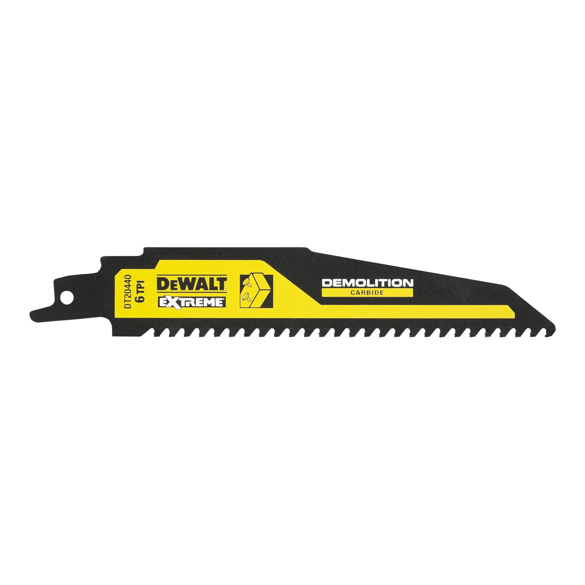 DeWalt Säbelsäge DEWALT Carbide Säbelsägeblatt für nageldurchsetztes Holz (Demolition)