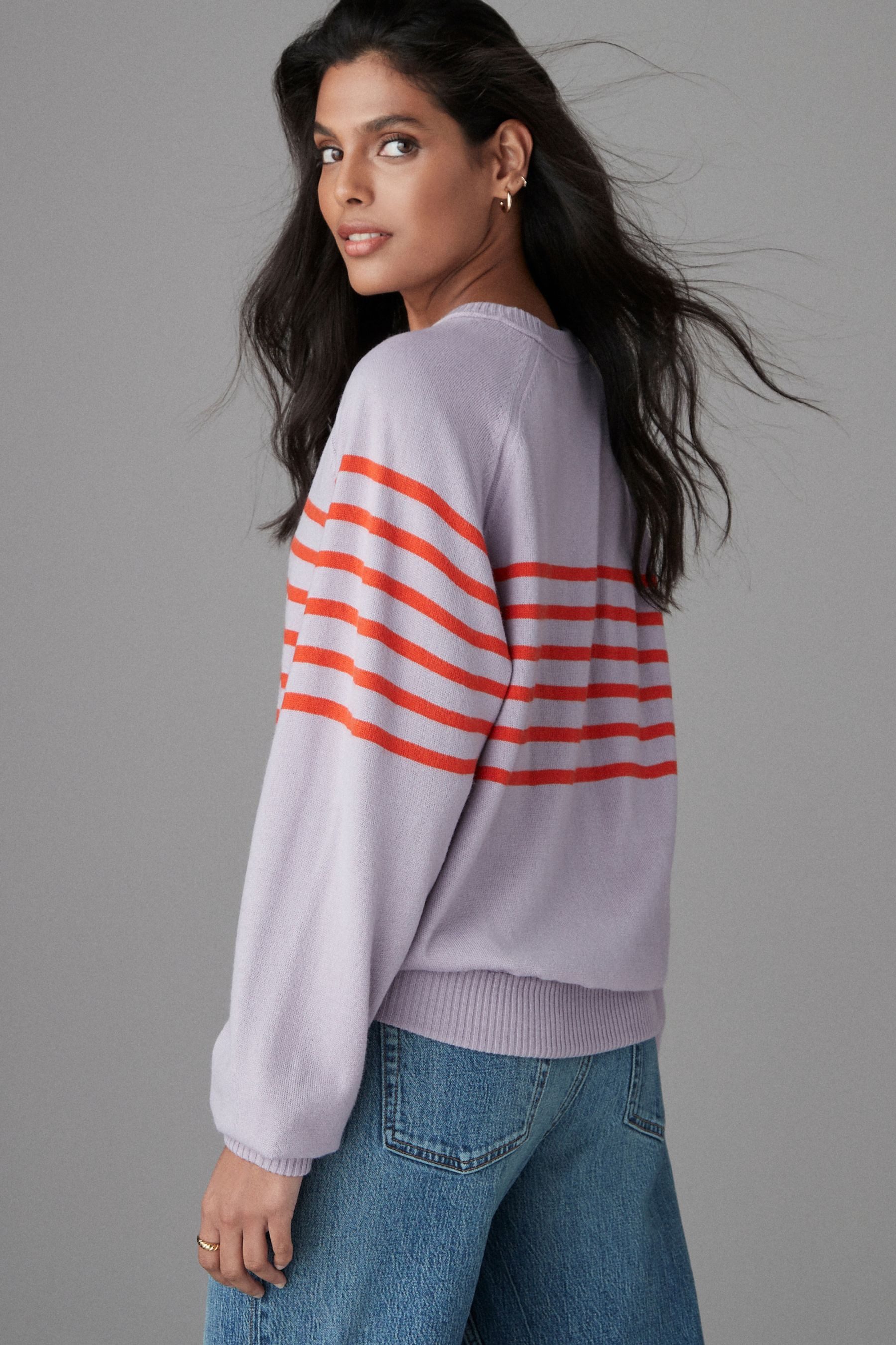 Next Rundhalspullover Weiches Strick-Sweatshirt mit Rundhalsausschnitt günstig online kaufen
