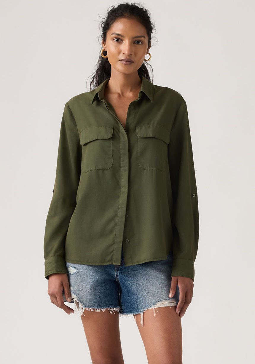 Levi's® Hemdbluse Krempelärmel mit Riegel günstig online kaufen