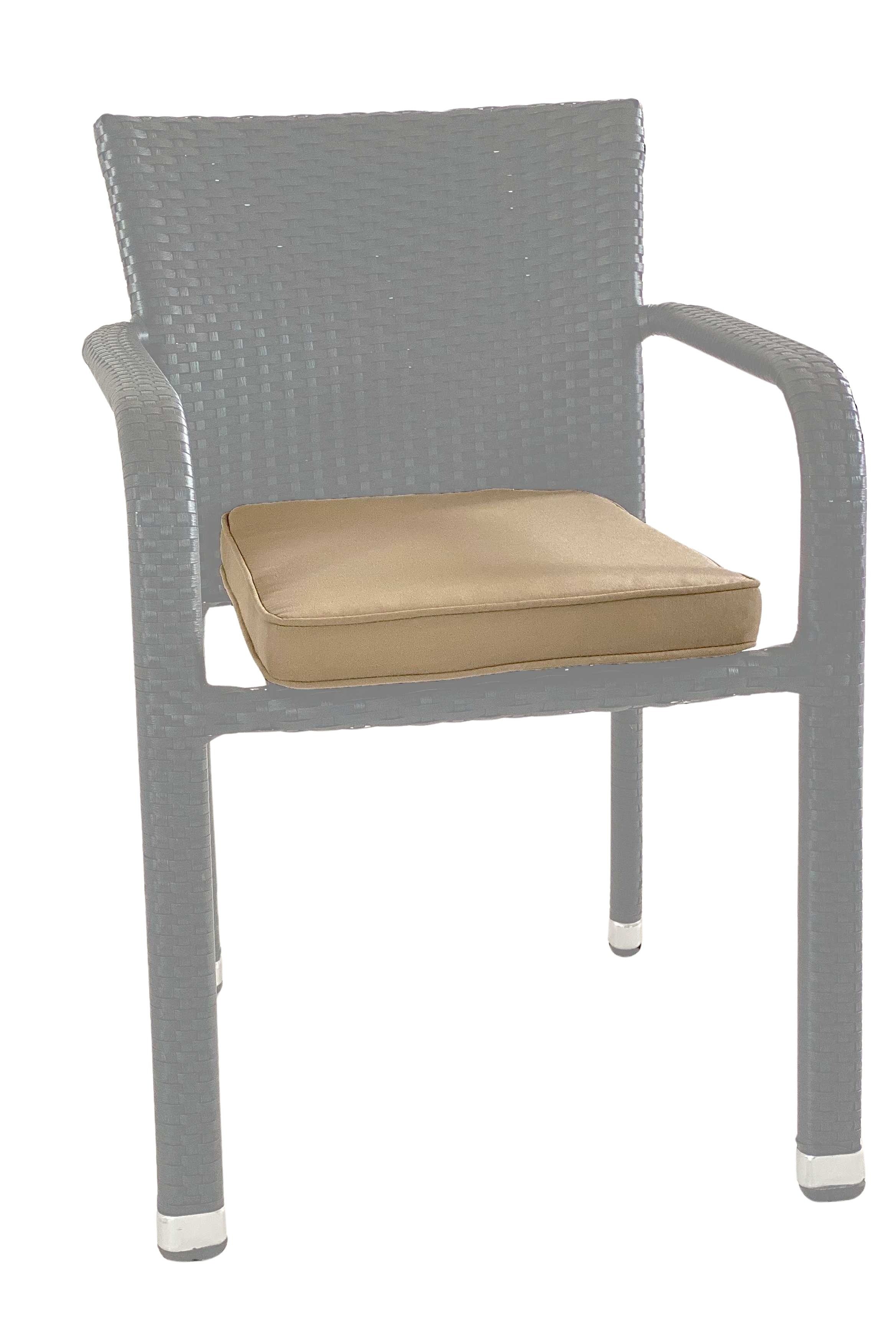 Destiny Polsterauflage CARLOS, 48 x 35/37 x 5 cm, sand