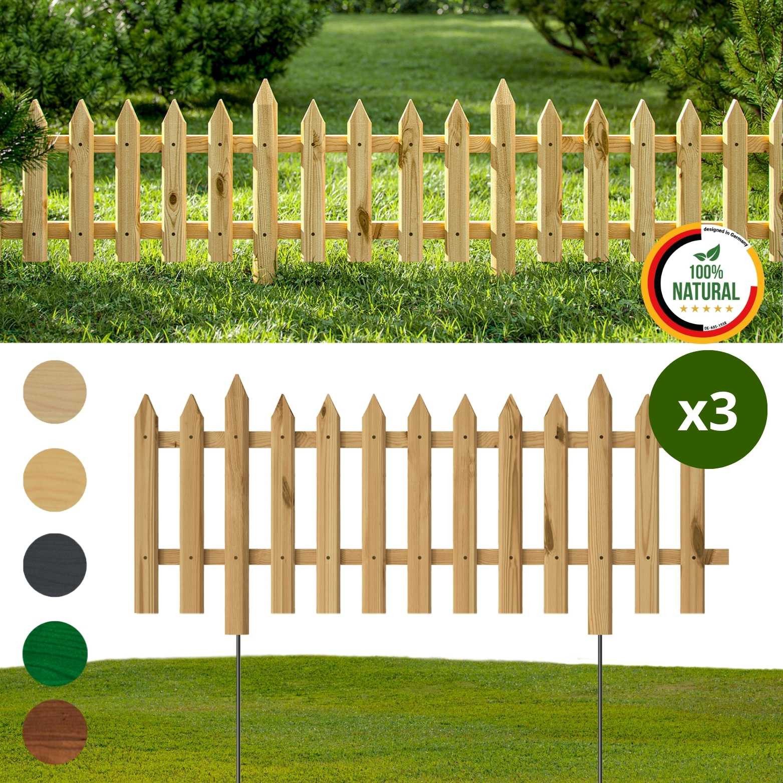 Floranica Staketenzaun Vorgartenzaun Steckzaun Gartenzaun Zierzaun günstig online kaufen
