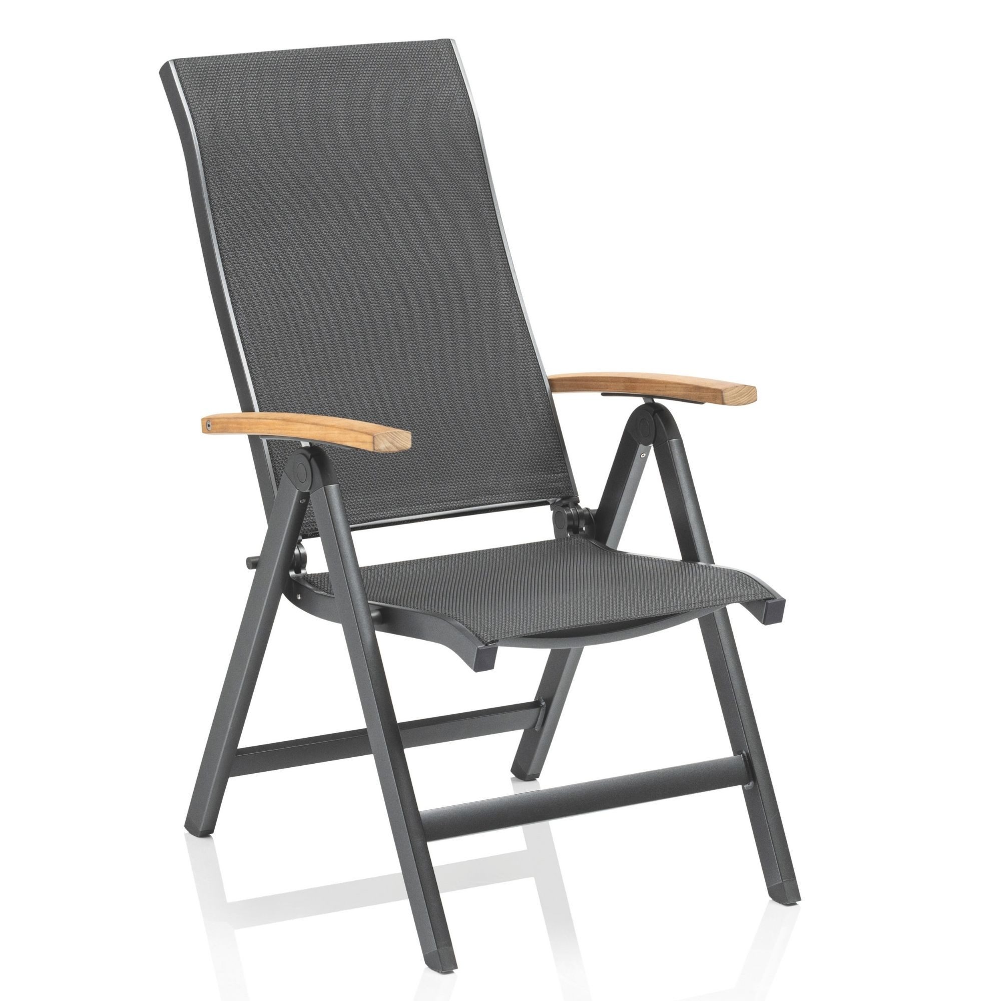 KETTLER Sessel Kettler SLEEK CURVE Multipositionssessel Gartensessel Anthrazit /