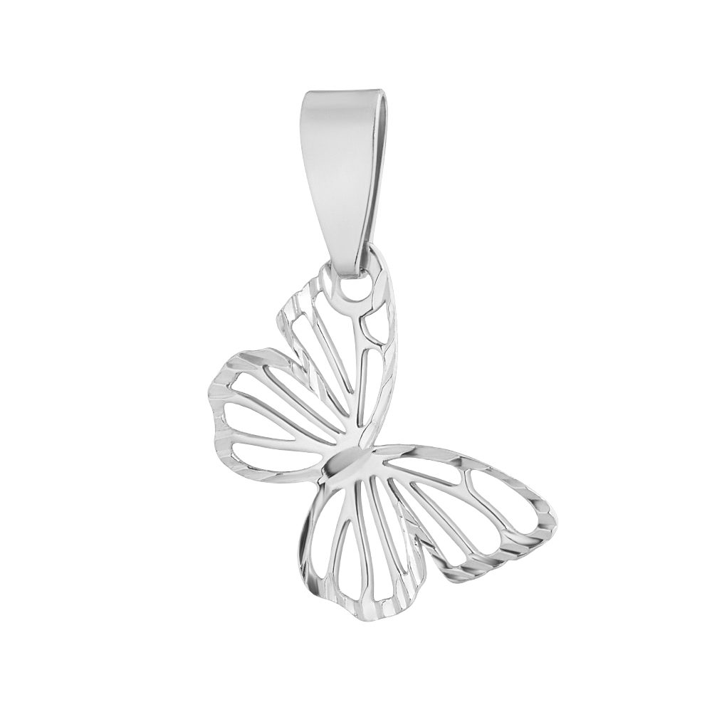 Kettenanhänger Kettenanhänger Charm Anhänger Silber Schmetterling Echtschmuck