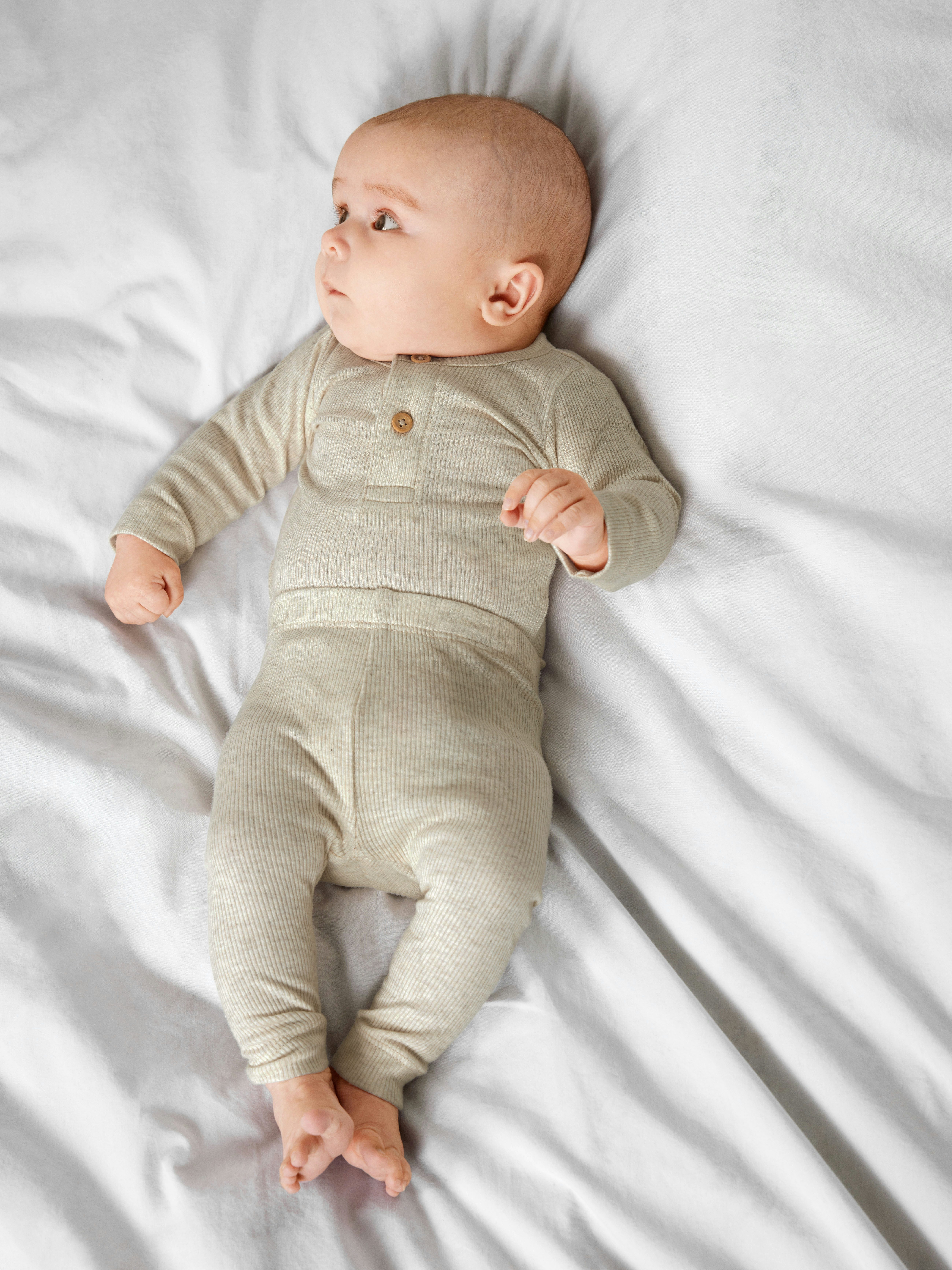 Name It Leggings NBNKAB LEGGING NOOS Baumwollmischung, Rippqualität, normal geschnitten