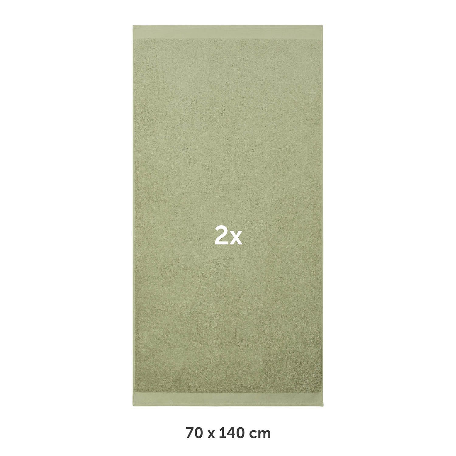 Blumtal Badetücher Premium Frottier Handtücher Set 2 teilig 100% Baumwolle, günstig online kaufen