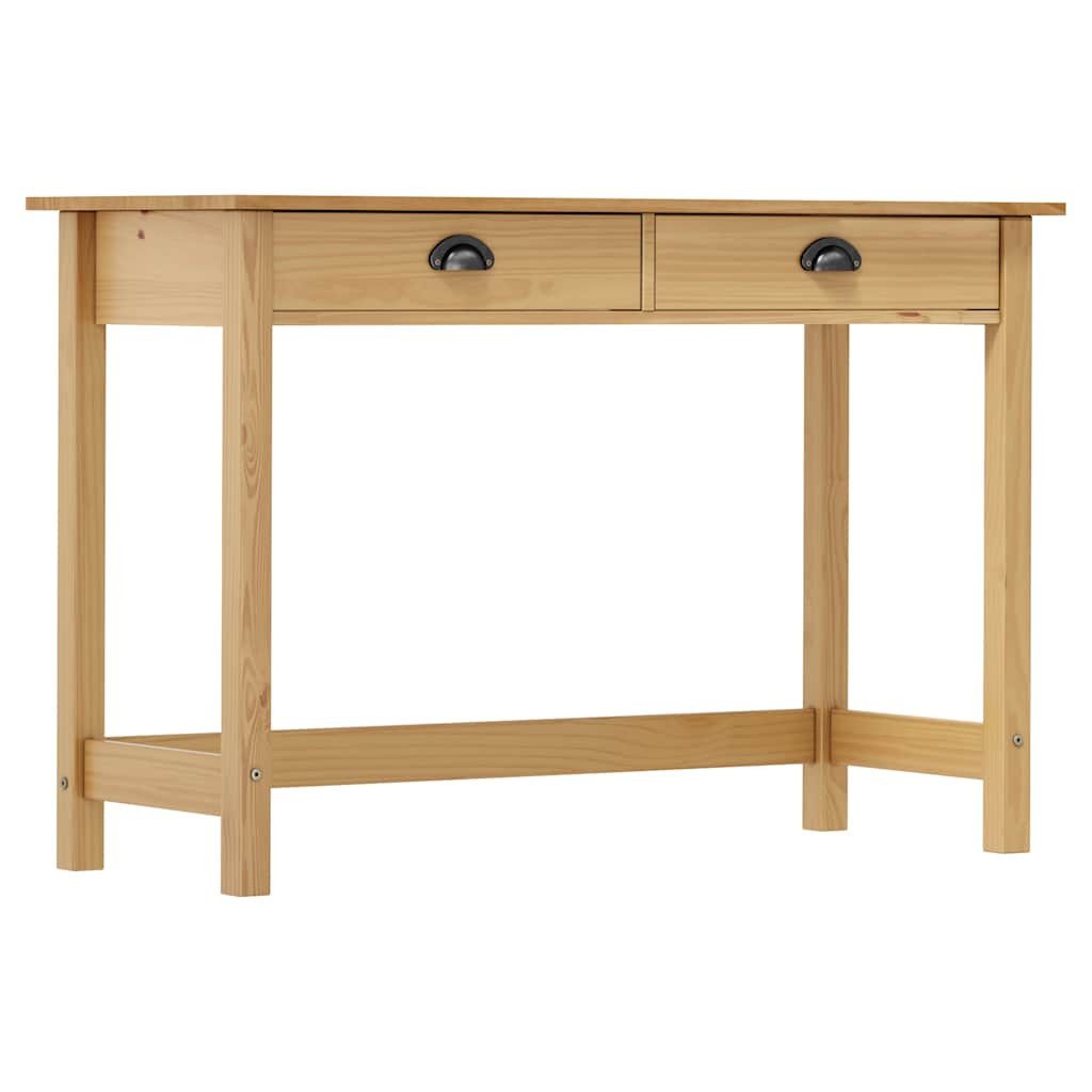 vidaXL Beistelltisch Konsolentisch Hill mit 2 Schubladen 110×45×74 cm Kiefernholz (1-St)