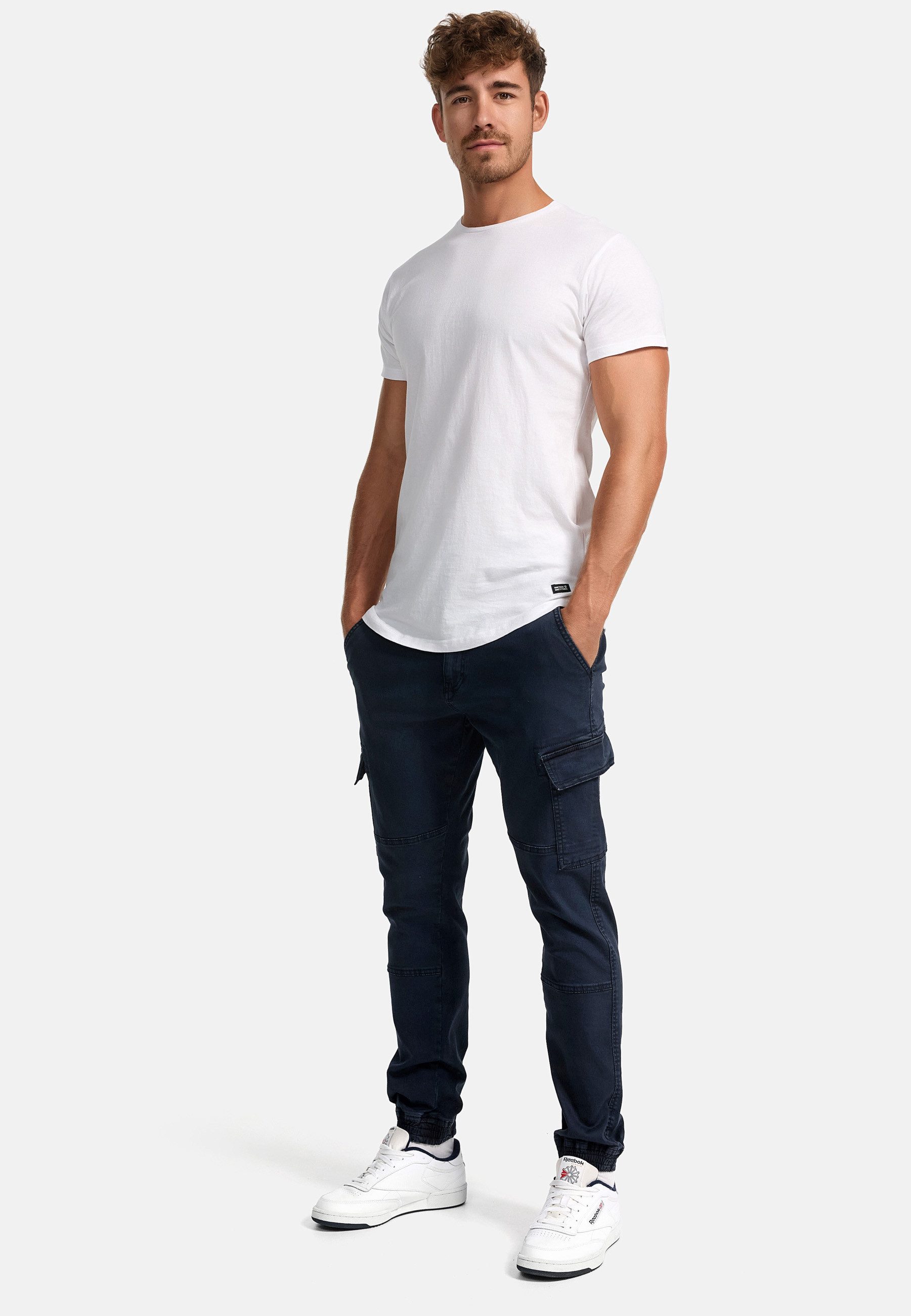 Indicode Cargohose Herren August Cargo Hose Herrenhose mit 6 Taschen