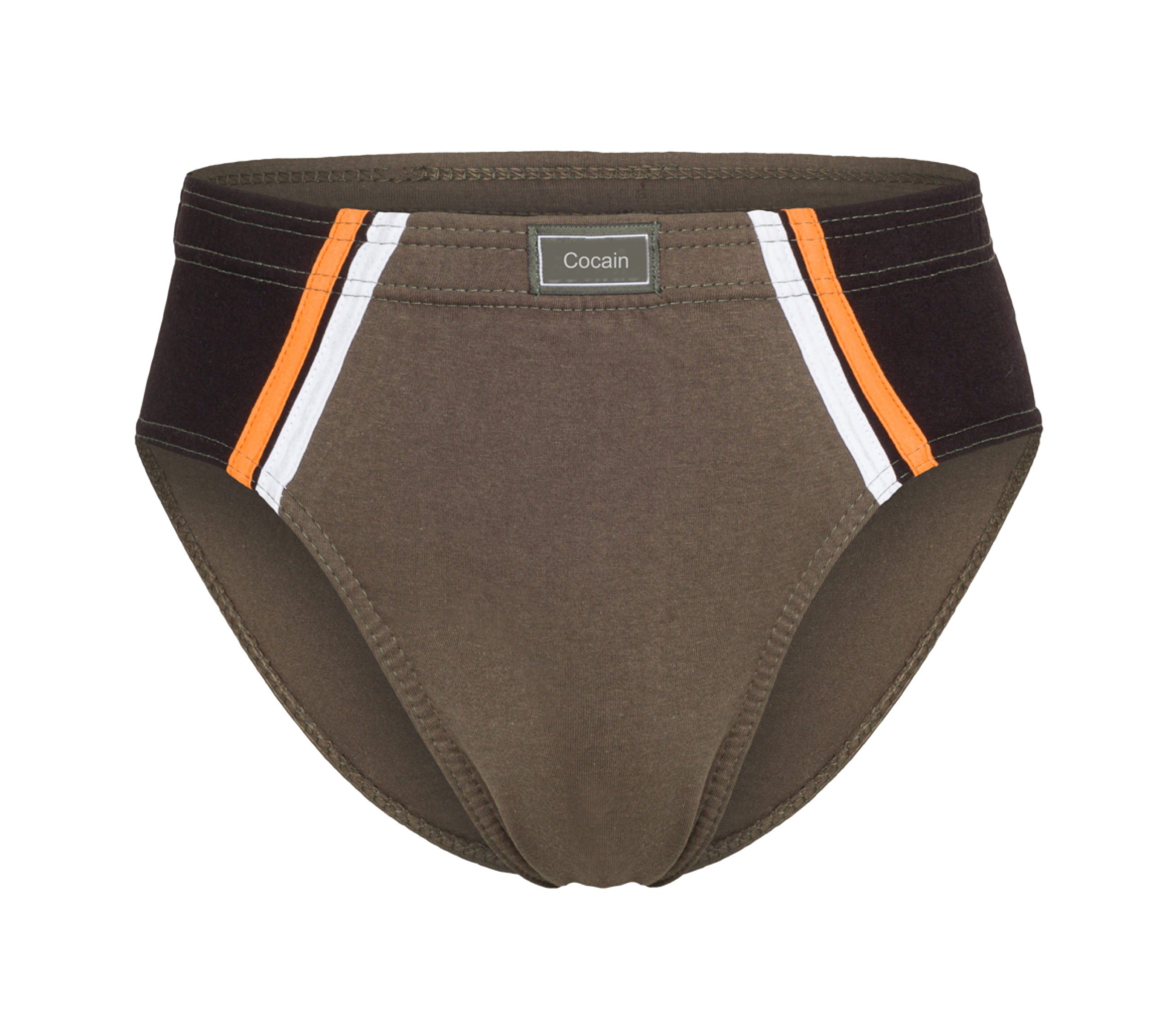 Cocain underwear Slip Herren Sportslip Unterhose Schlüpfer Slip bunt Baumwolle ohne Eingriff (Spar-Set, 12-St) auch in ÜBERGRÖSSEN - produziert in Europa