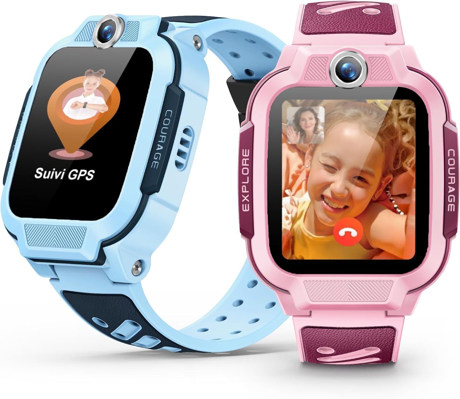 imoo Z3-Pink Smartwatch (3,8 cm, sim-karte), Kinder Smartwatch 4G HD