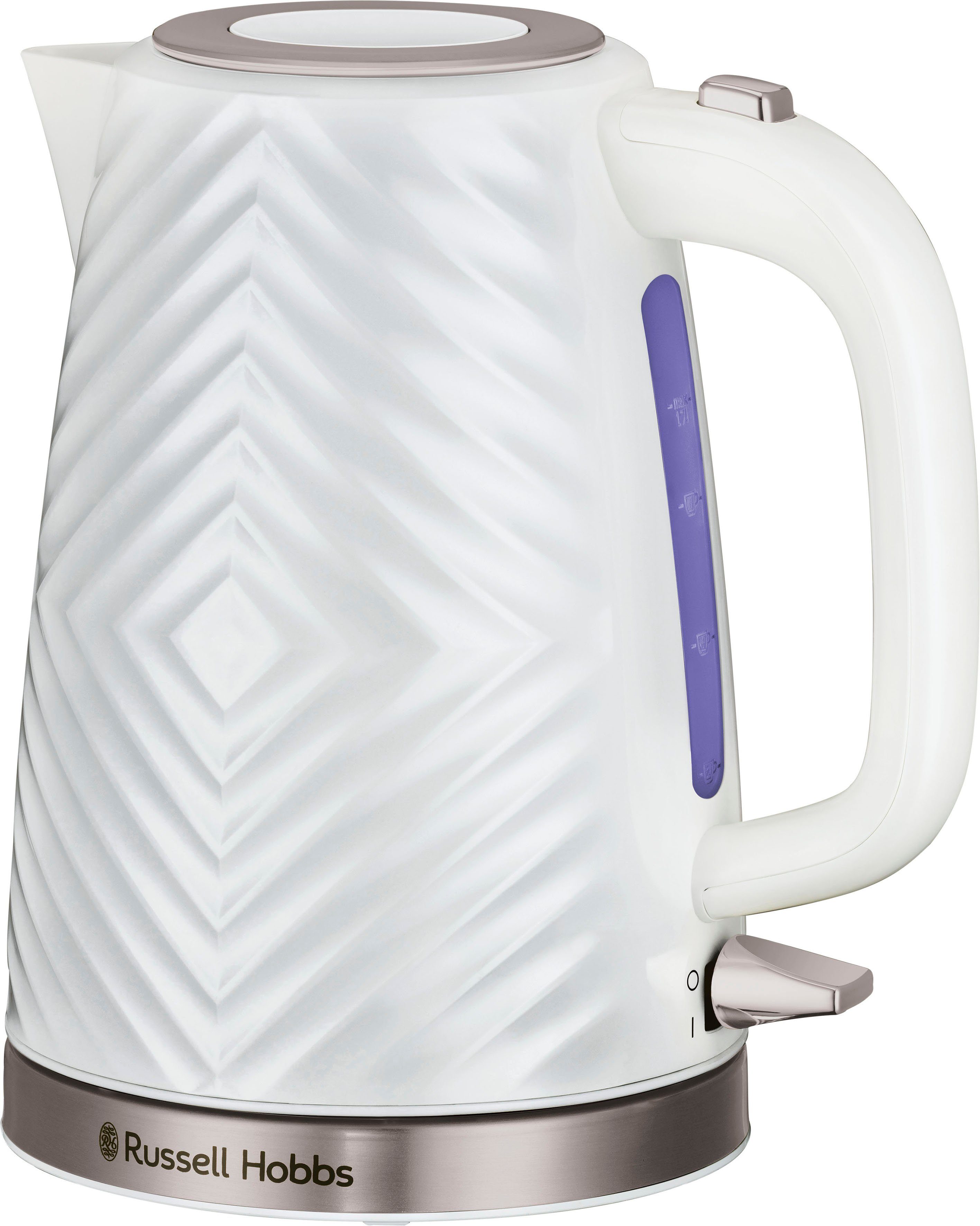 Wasserkocher Groove 26381-70, weiß, 1,7 l, 2.400 Watt, herausnehmbarer Kalkfilter