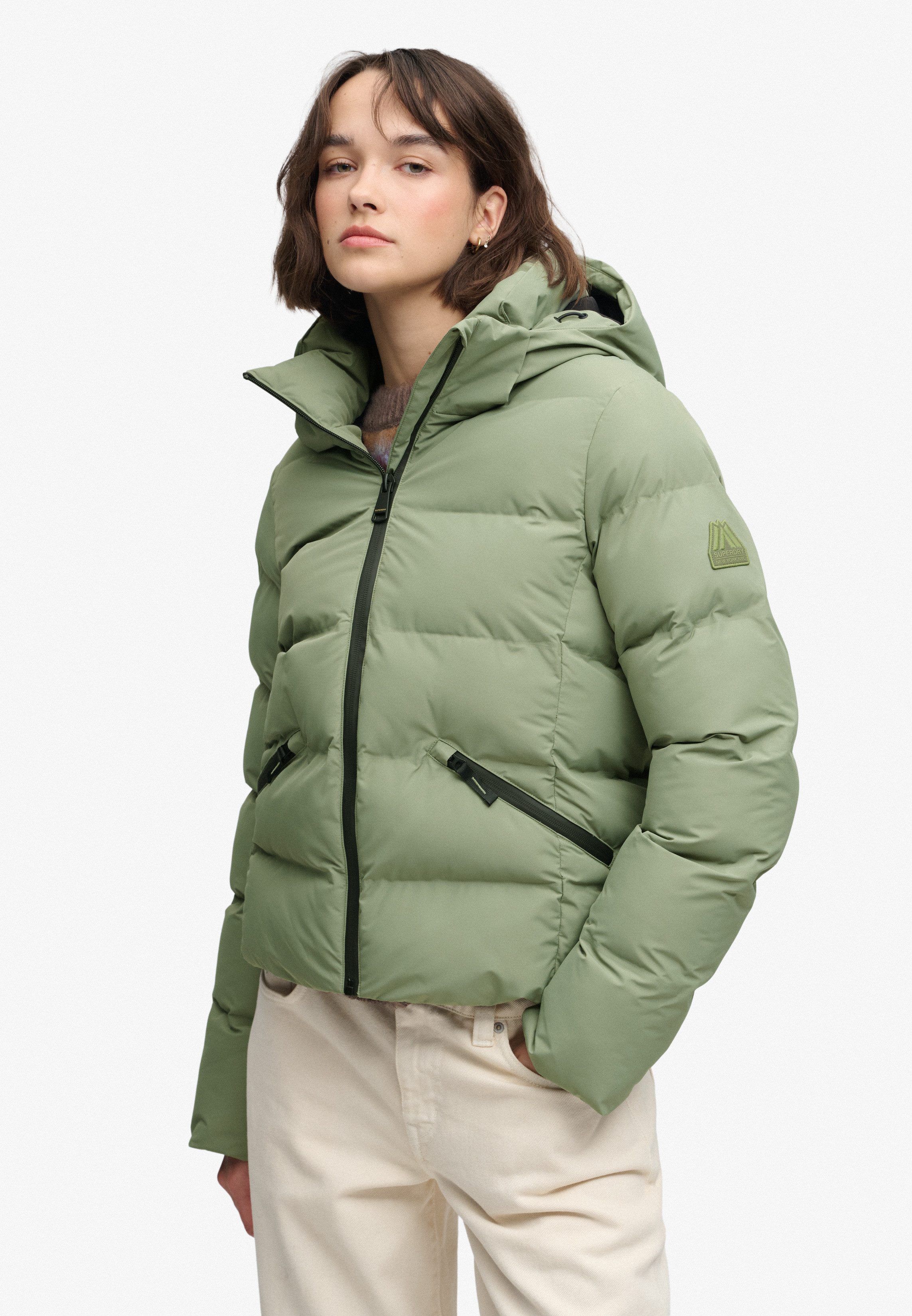 Superdry Steppjacke HOODED CITY PADDED JACKET Kunstfaser, relaxed fit – Bild 2 von 5
