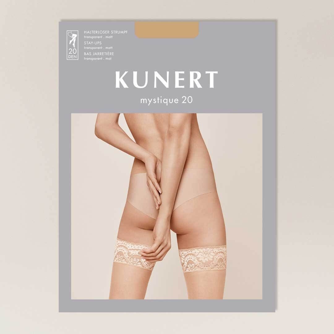 KUNERT Тонкие чулки Mystique 20 (1-Paar) Чулки с подвязками mit reizvollem Abschlussband