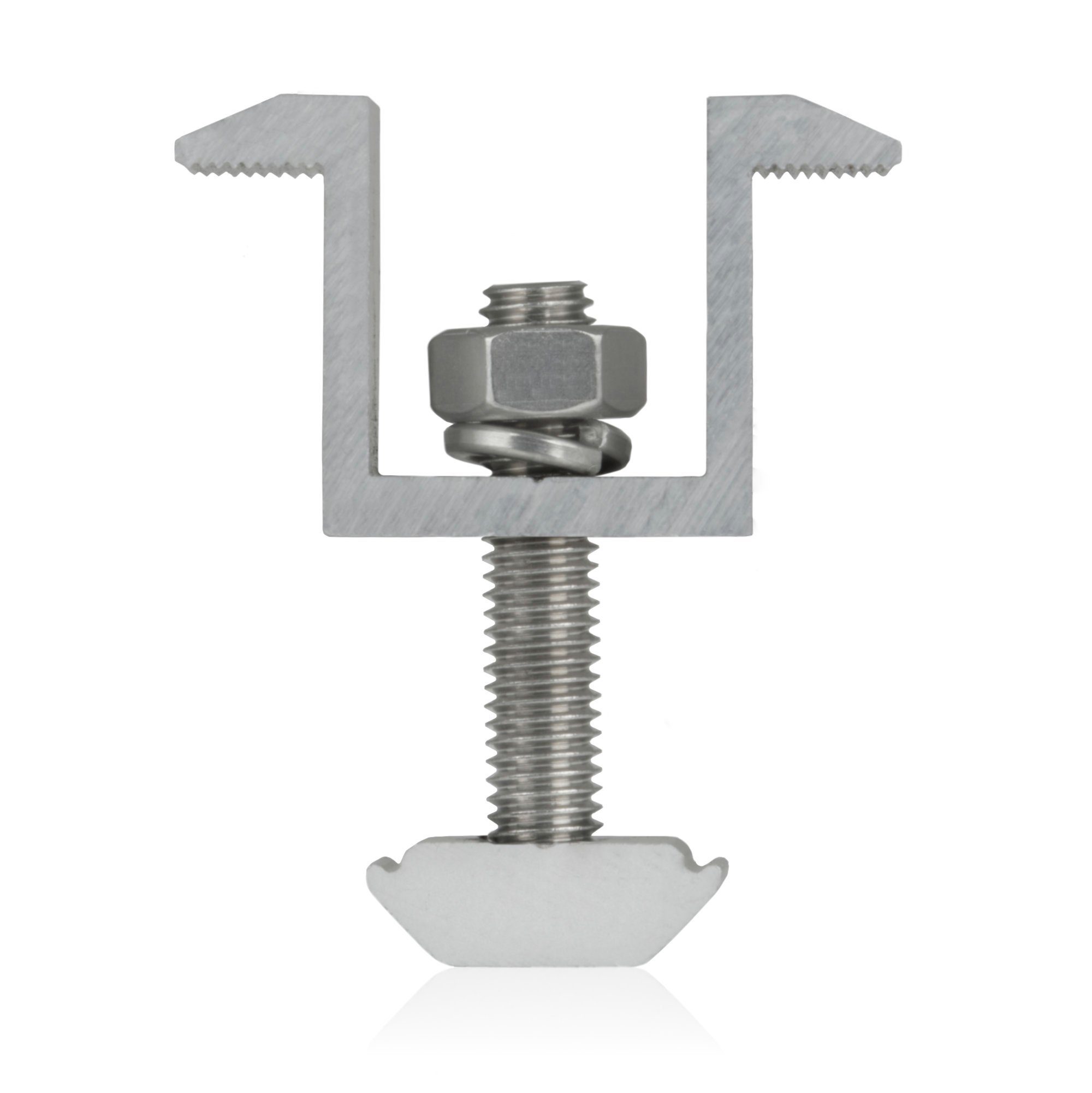 Zelsius Solarmodul-Halterung Zelsius Solarpanel Halterung, Schiene mit Mittelklemmen, Verbindung, (Set)
