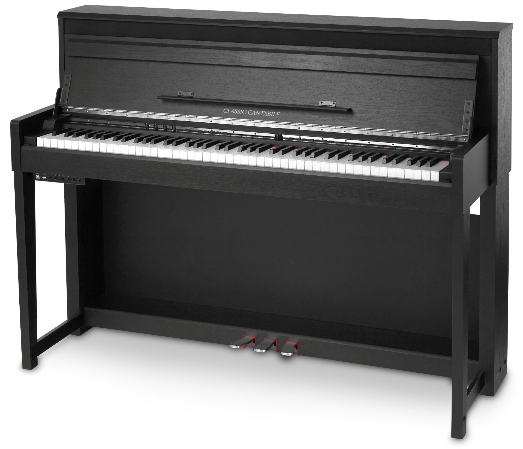 Classic Cantabile Digitalpiano UP-1 SM E-Piano - 88 gewichtete Tasten mit Graded Hammer-Tastatur (Digitalpiano), Klavier mit Twinova-Piano Funktion - 22 Effekte, 40 Sounds