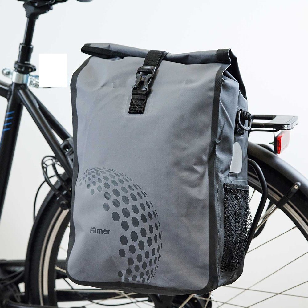 Diedrich Filmer GmbH Fahrradtasche Fahrradtasche Gepäckträgertasche Seitentasche Tasche 16 Liter 49616 (1-tlg), Wasserdicht