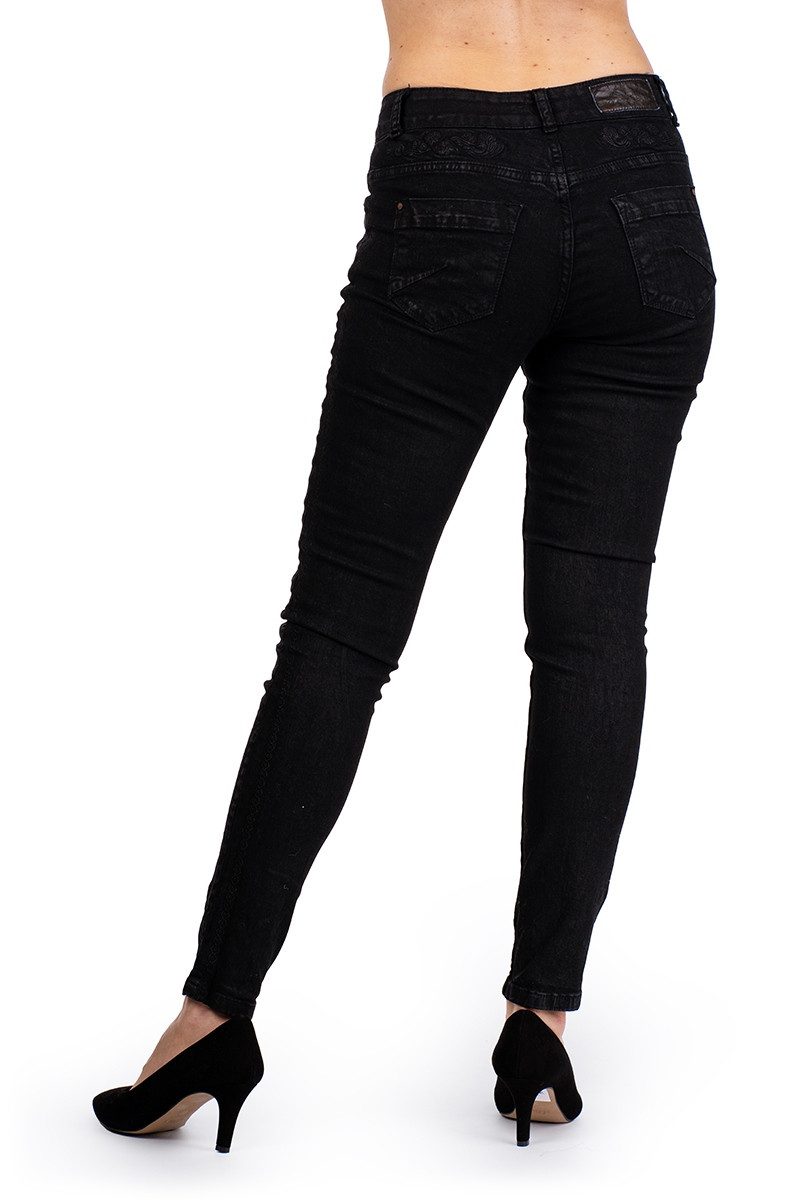 Hangowear Trachtenjeans Trachtenjeans Damen - HENDRINA LANG - schwarz