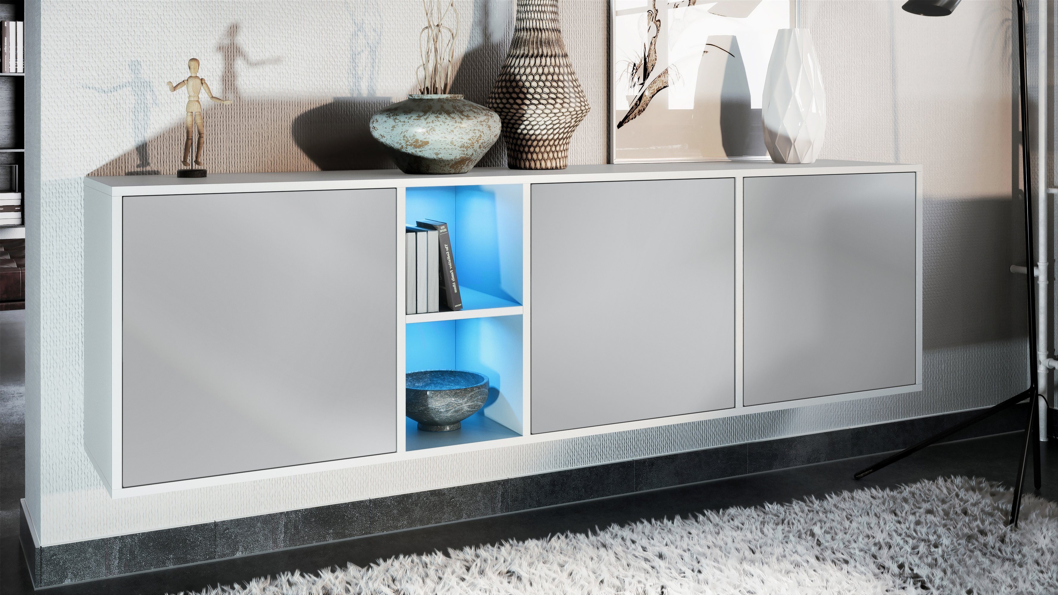 Vladon Sideboard Cuba (Kommode, mit 3 günstig online kaufen