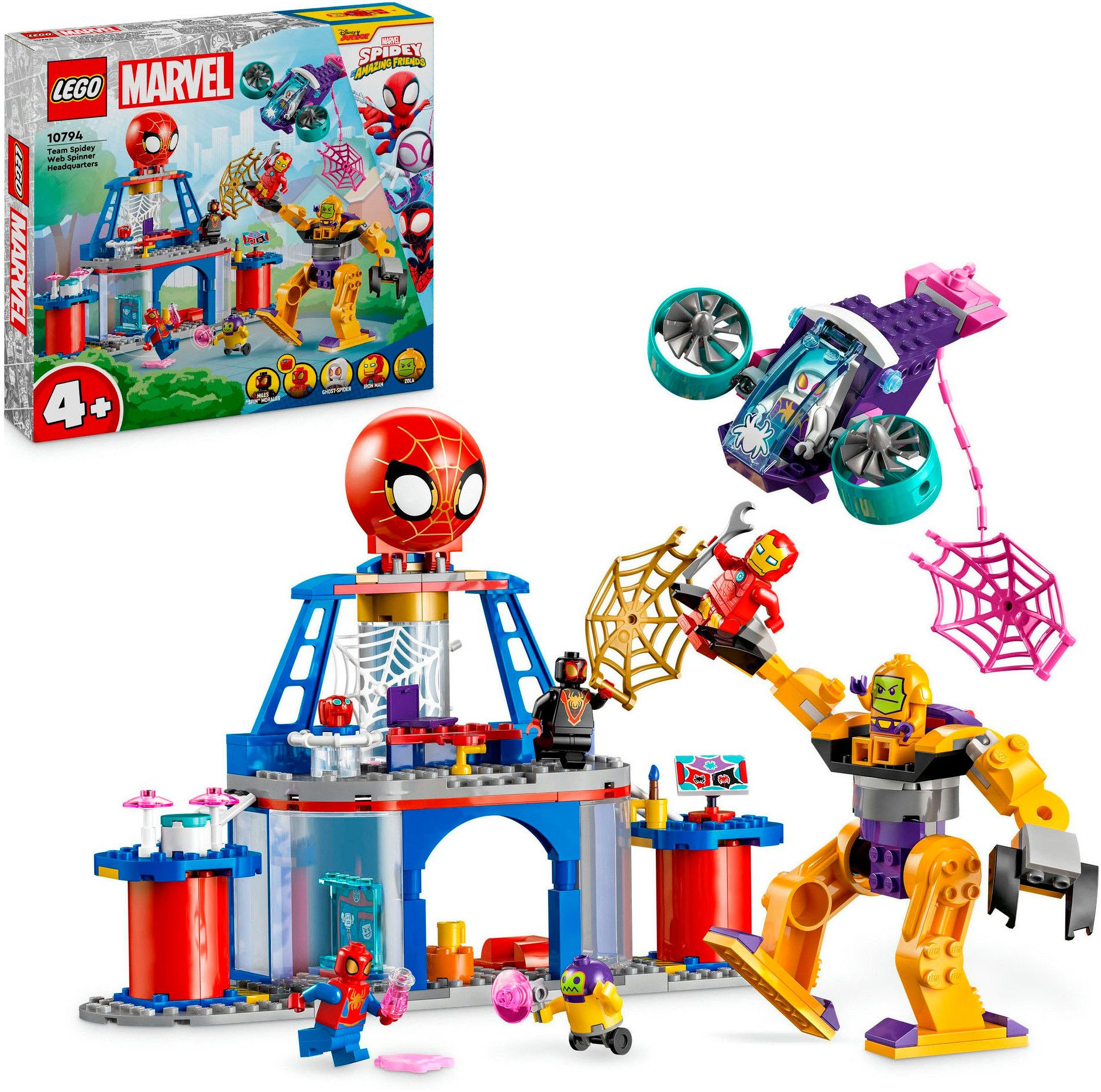 LEGO® Konstruktionsspielsteine Das Hauptquartier von Spideys Team (10794), LEGO® Spidey, (193 St), Made in Europe