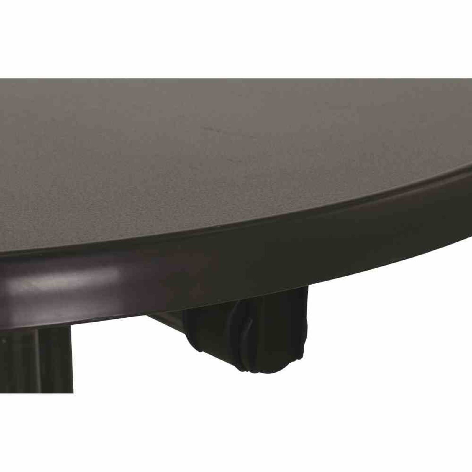 MFG Freizeitmöbel Gartentisch Stehtisch Ø 70x110 cm, grau, klappbar Stahlrohrgestell