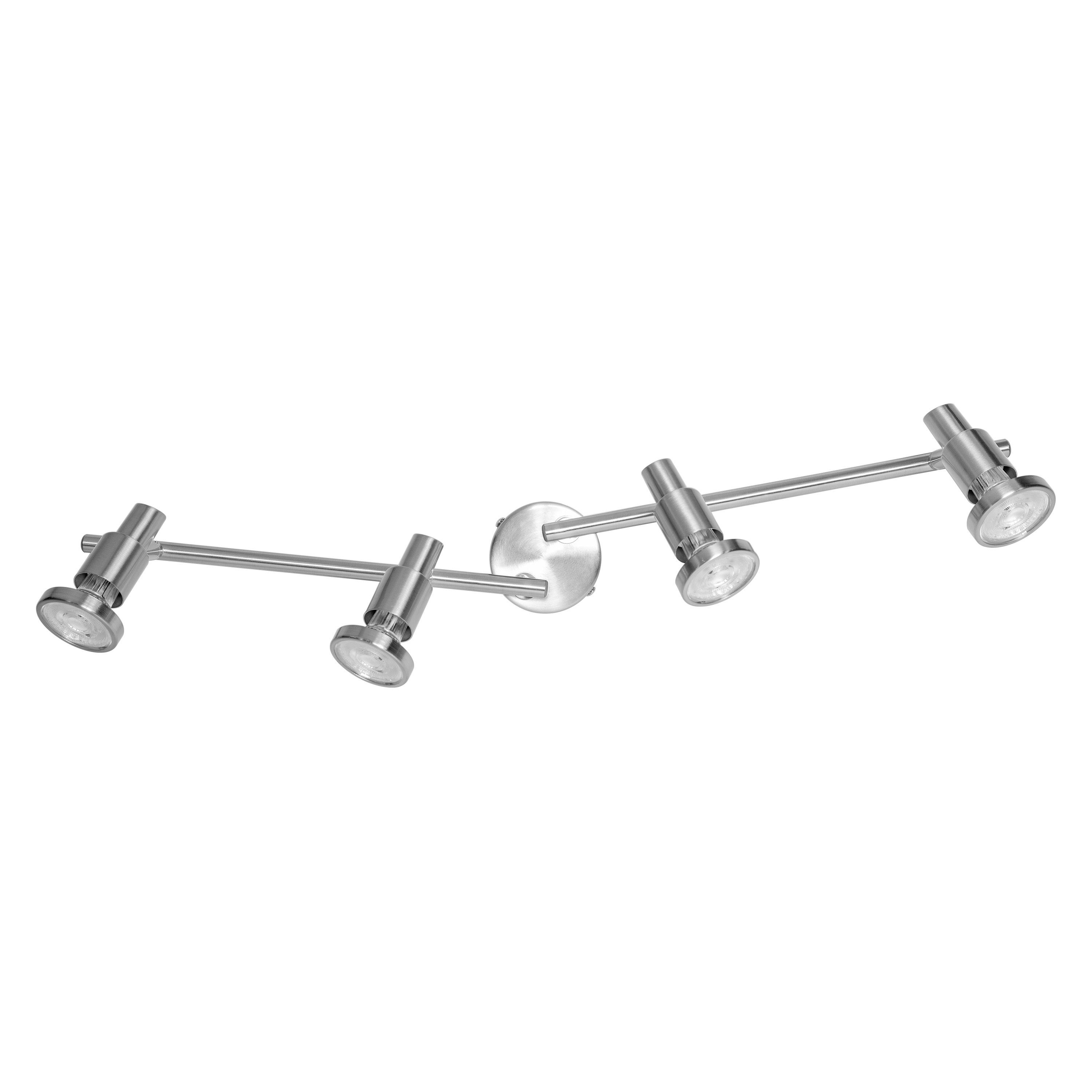 Ledvance LED Deckenleuchte LED Spot GU10, LED wechselbar, mit Leuchtmittel, Warm weiß, Deckenleuchte, Wandleuchte